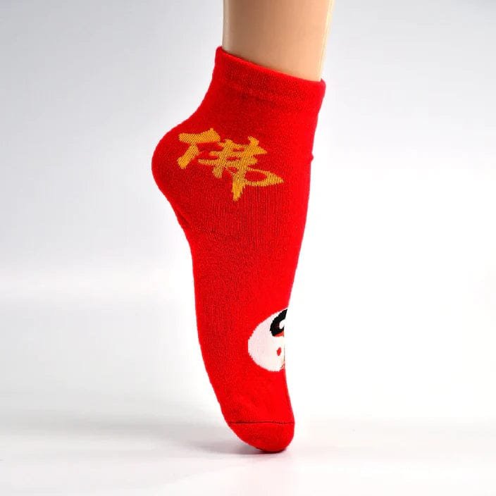 1 PAIR SOCKS PRINTED TRENDY MULTIPLE DESIGNER SOCKS (1 Pc / Mix Design) - Image 6