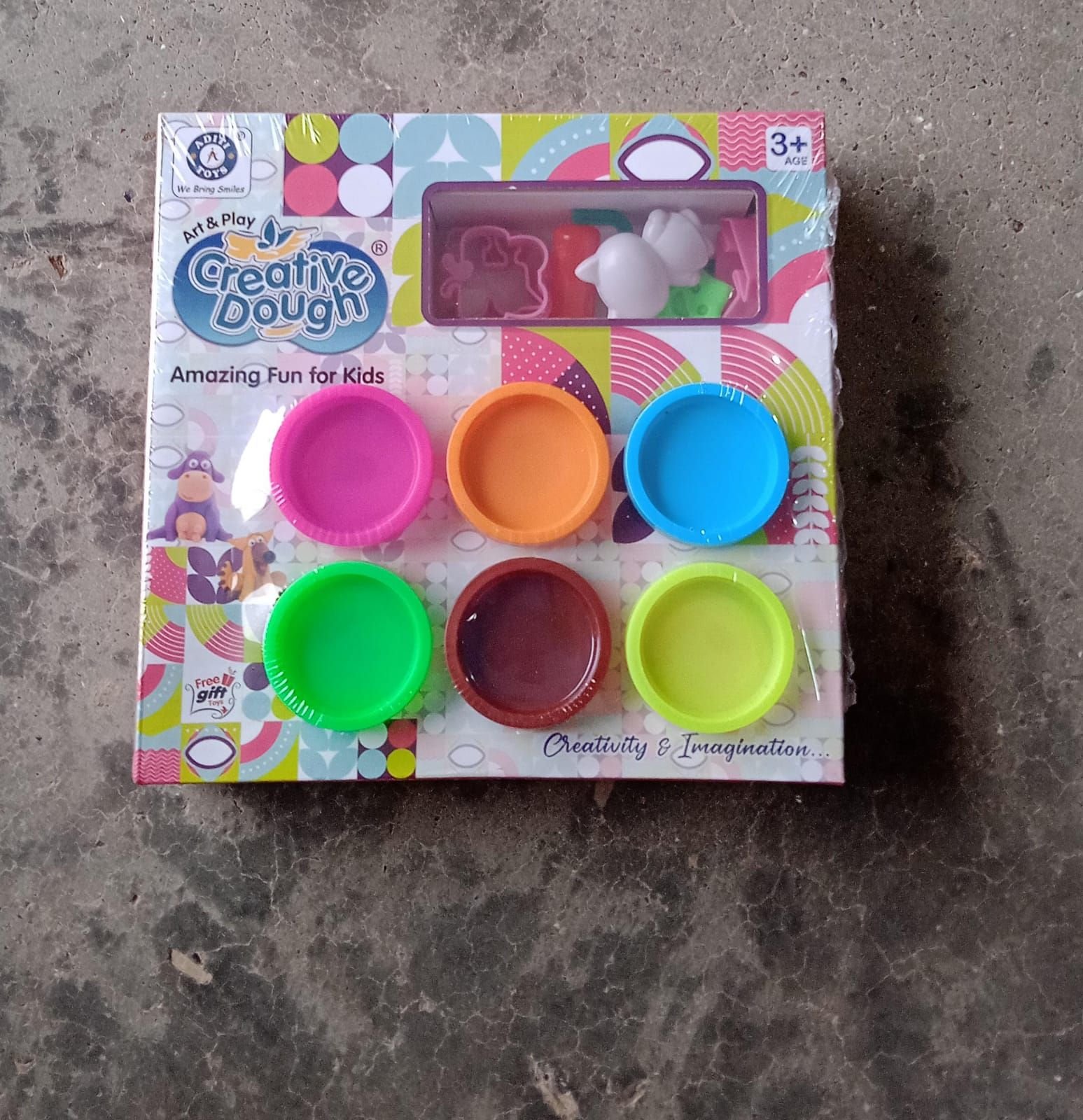 Non-Toxic Creative 50 Dough Clay Mould 5 Different Colors, (Pack of 6 Pcs) - Image 9