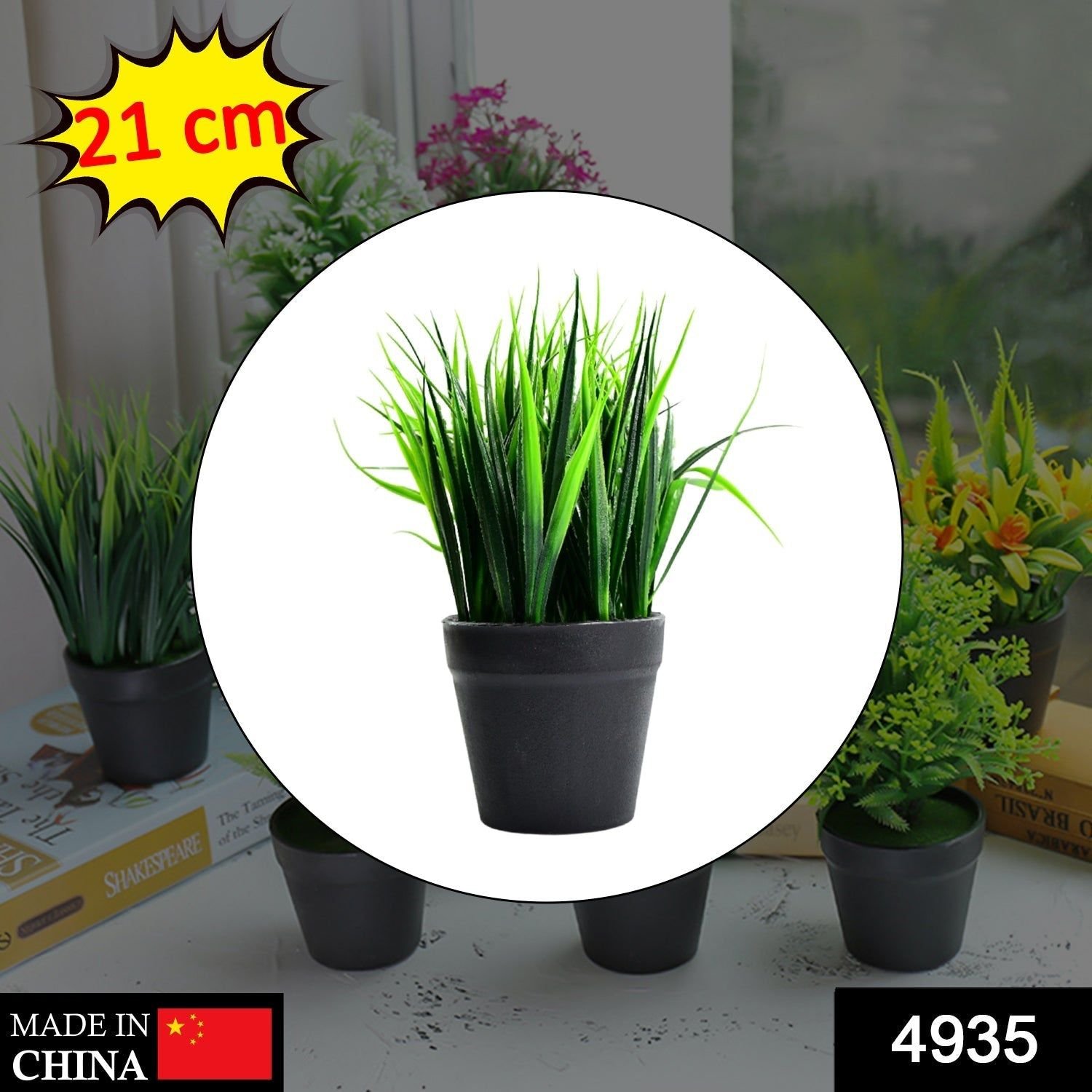 Artificial Potted Plant with Pot - Image 2