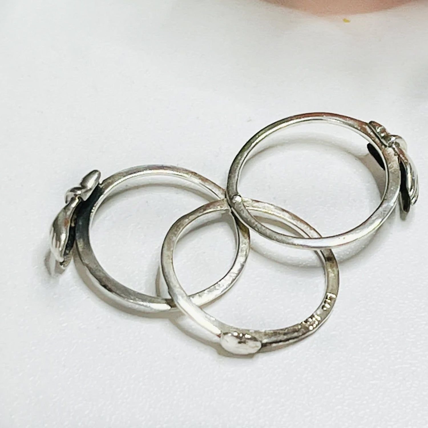 Three Interlocking Rings, Rings for Women and Girls Silver Ring | Valentine Ring, Rings Silver Toned Finger Ring for Women | Birthday Gift For girls and women Anniversary Gift for Wife, Friendship Ring. - Image 6
