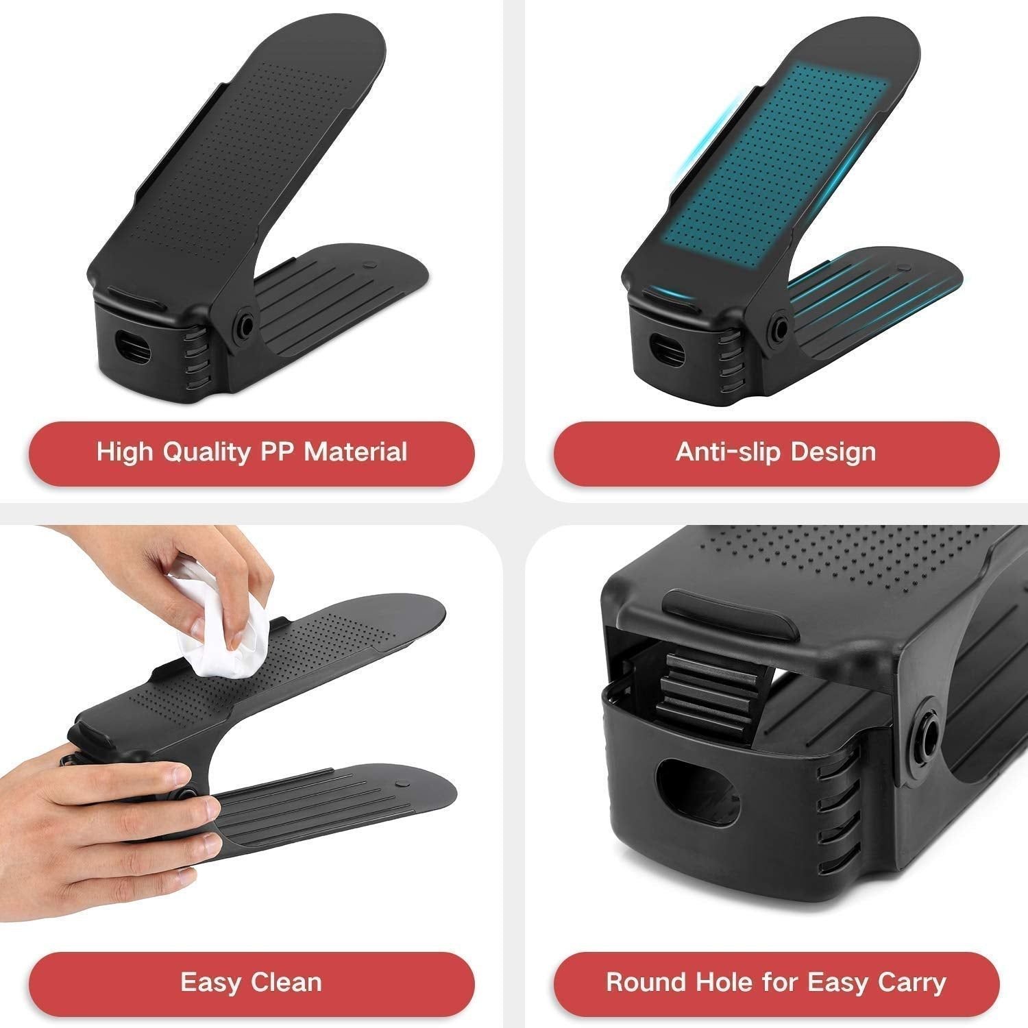 Adjustable Folding Shoe Slots Organizer - Image 7
