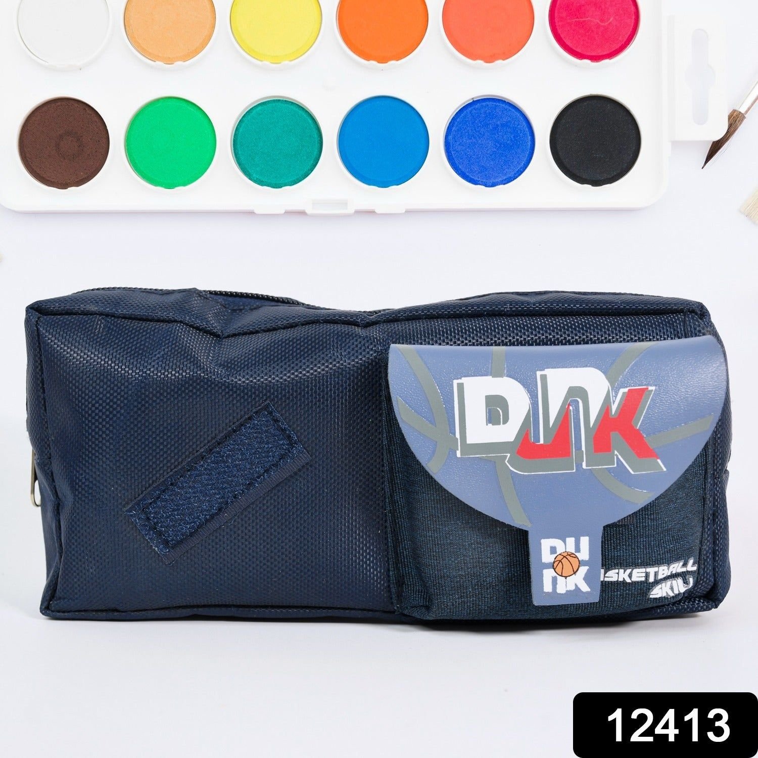Pencil Pouch With Zipper, Students Pencil Case Large Capacity, Makeup Pouch, Stationery Bag (1 Pc) - Image 2