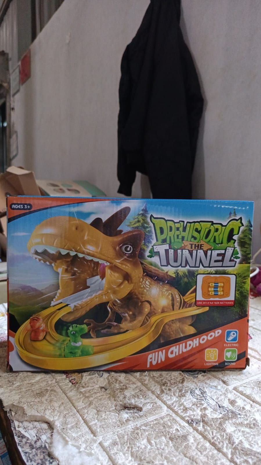 Children Electric Tracks Climb Stair Dinosaur Toys Glowing With Sound Kid Toy Animals Model Interactive Toys - Image 8