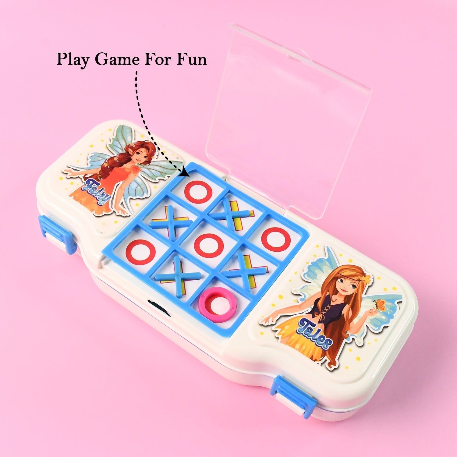 Kids Pencil Box with Built-in Tic Tac Toe Game - Image 6