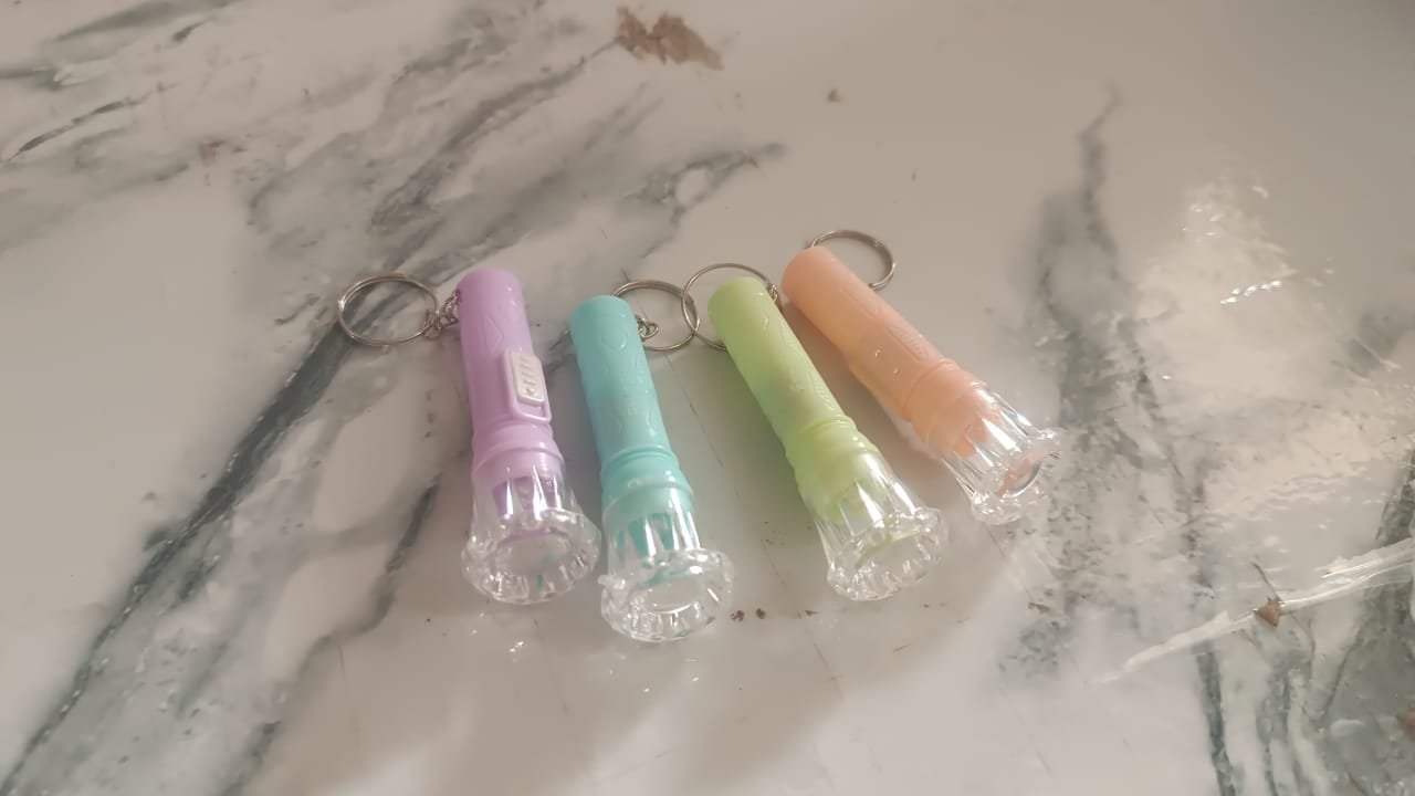 Mini LED Flashlight Keychain Torch (Mix Color & 1 Pc) - Image 7