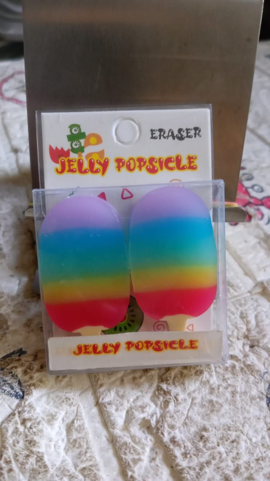 Jelly Popsicle Erasers – Cute & Fancy Mini Erasers for Kids (2 Pc Set, Mix Design) - Image 8
