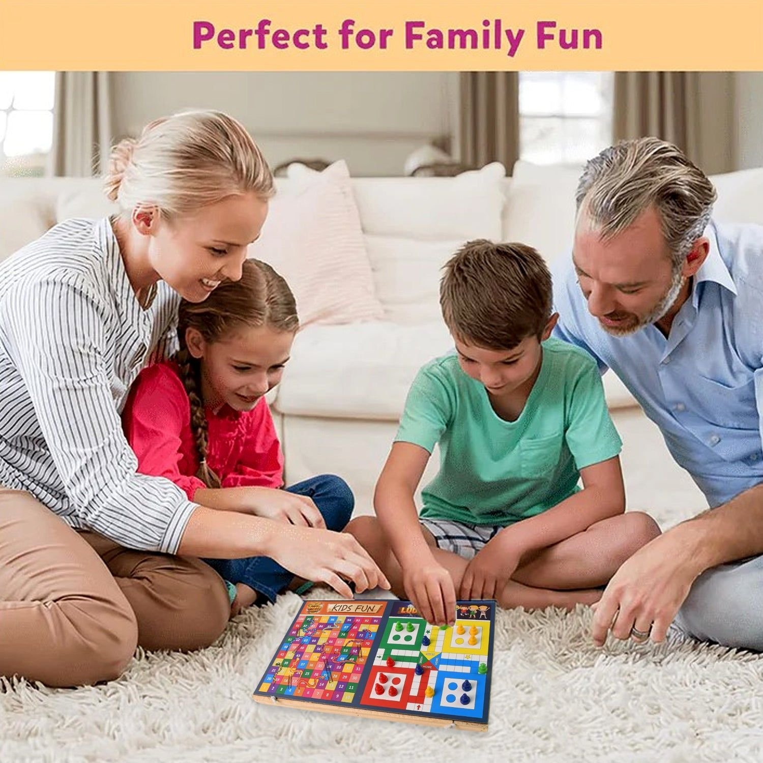 Wooden Board Game Set – Ludo, Snakes & Ladders, and Desktop Football (3-in-1) - Image 7