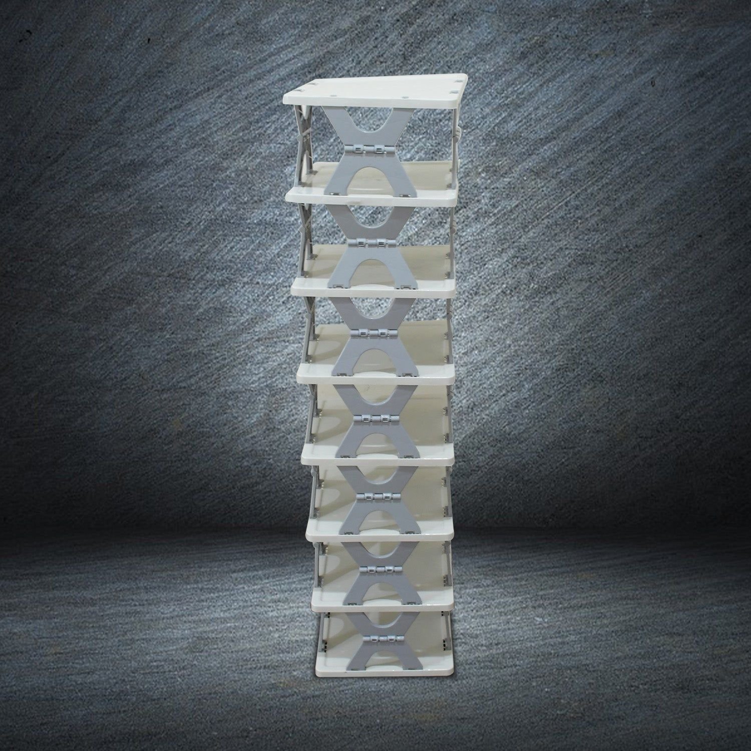 Foldable Shoe Rack (1 Pc, 8 Layers): Space-Saving, Entryway Storage - Image 3
