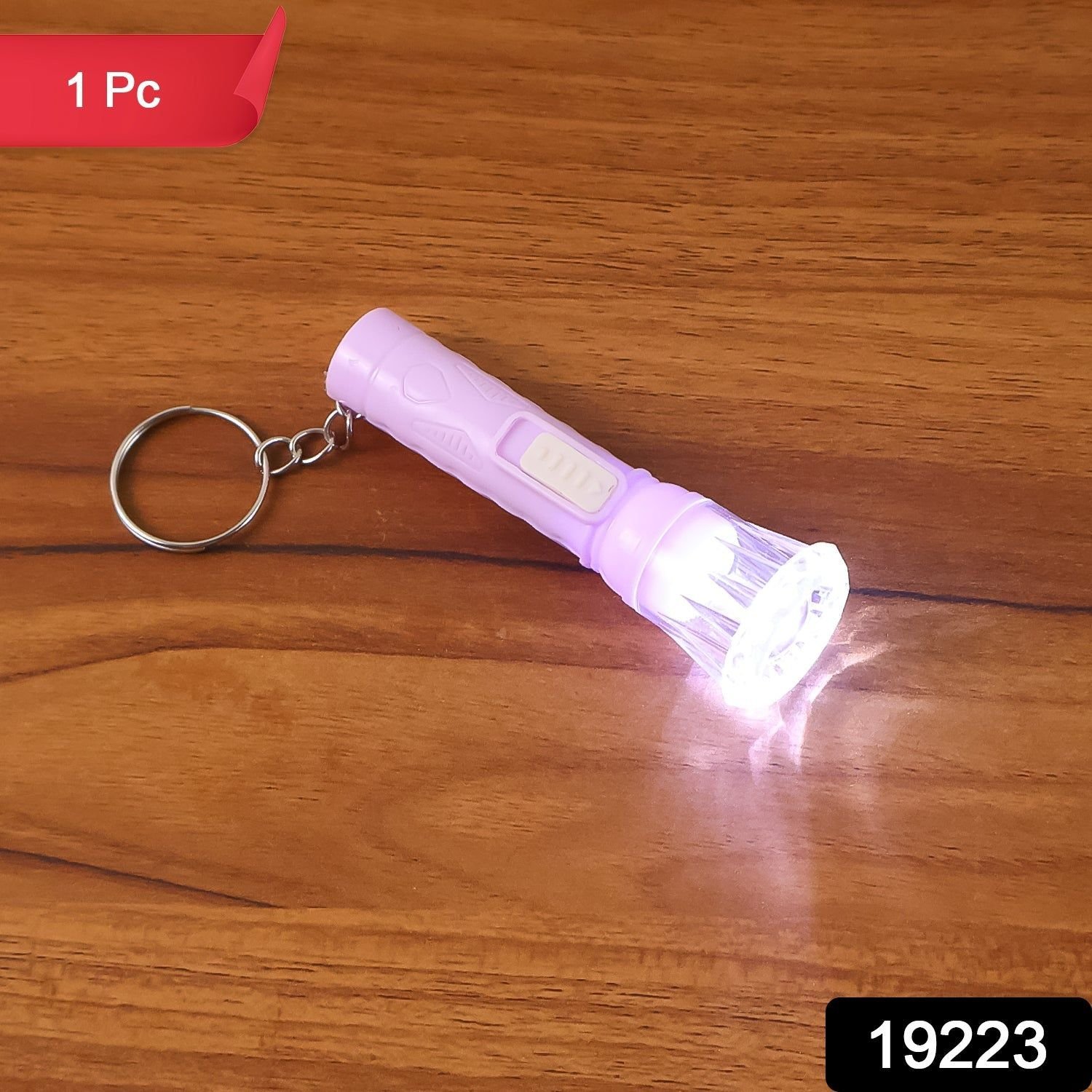 Mini LED Flashlight Keychain Torch (Mix Color & 1 Pc) - Image 2