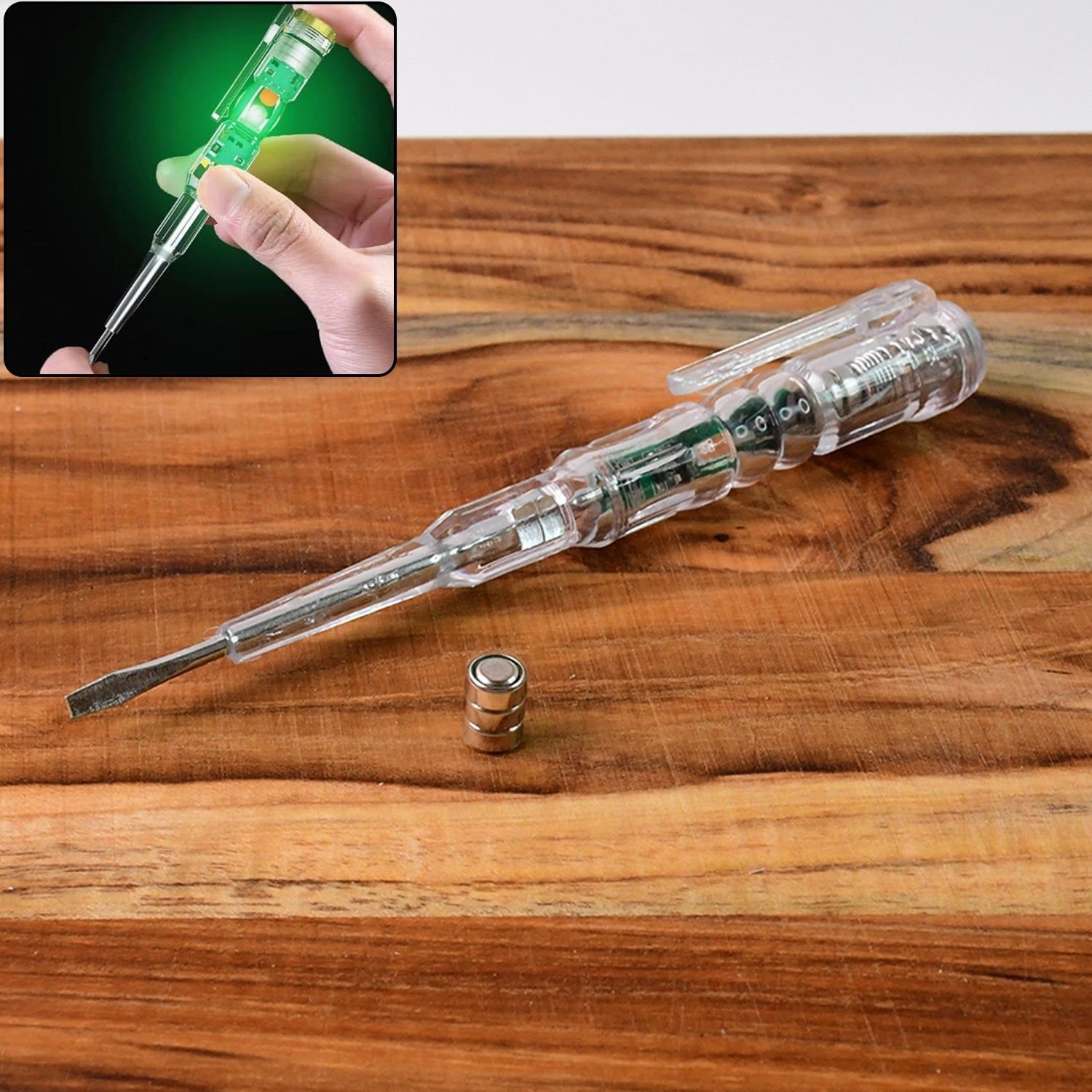 Electrical Detector Slotted Screwdriver With Small Batteries (1 Pc) - Image 4