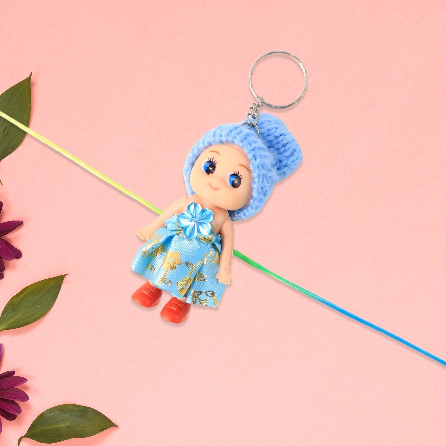 2-in-1 Kids Doll Rakhi cum Keychain – Stylish Soft Toy Rakhi for Raksha Bandhan & Daily Use as Bag or Key Ring (Mix Design) - Image 6