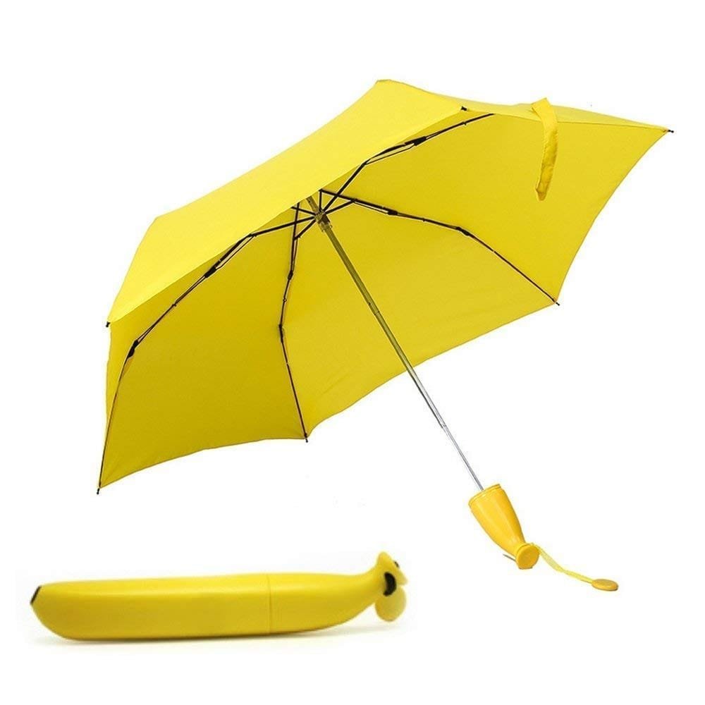 Stylish Banana Shaped Mini Foldable Umbrella - Image 5