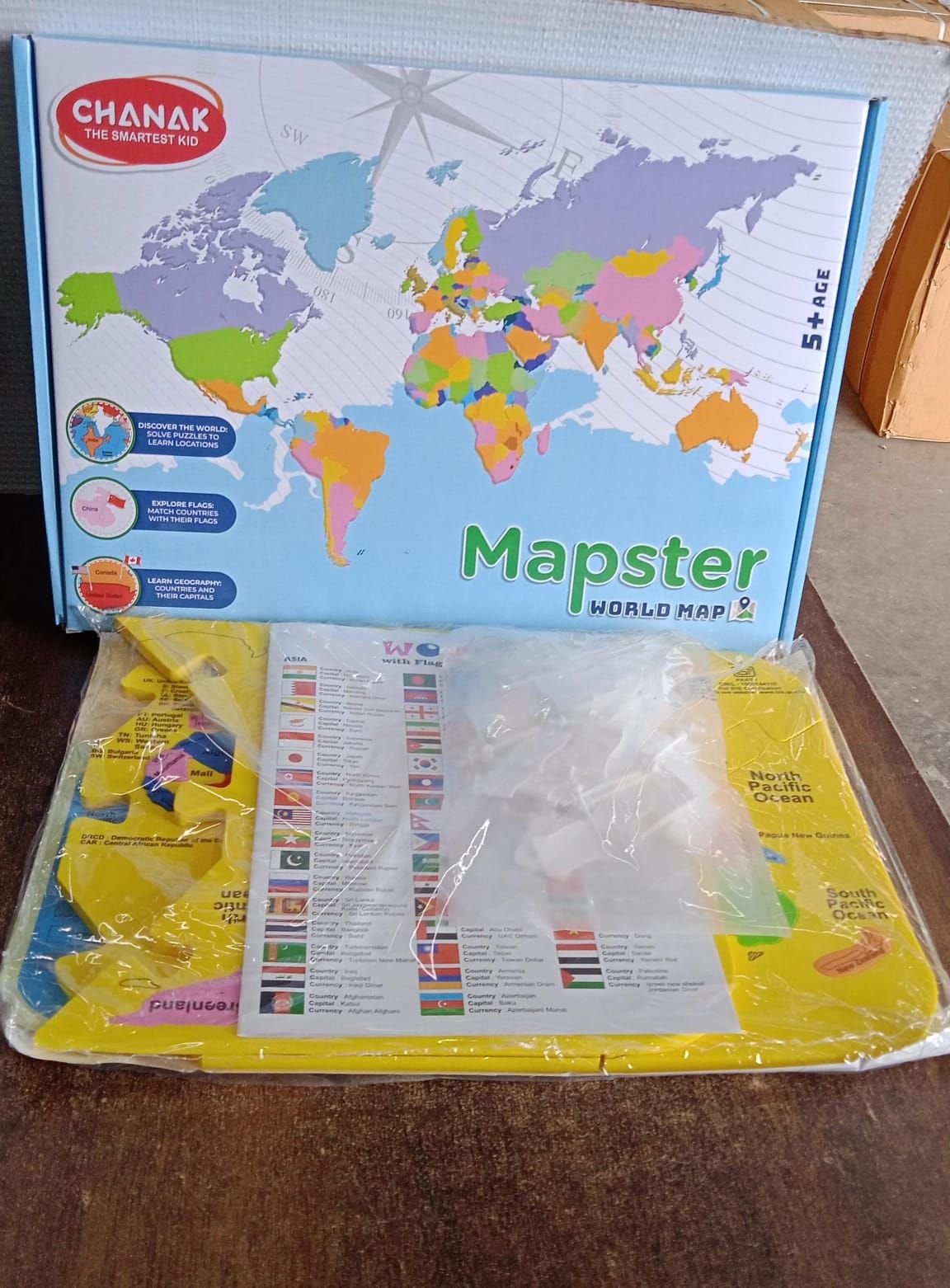 Aditi Mapster World Map EVA Foam Puzzle Set - Image 9