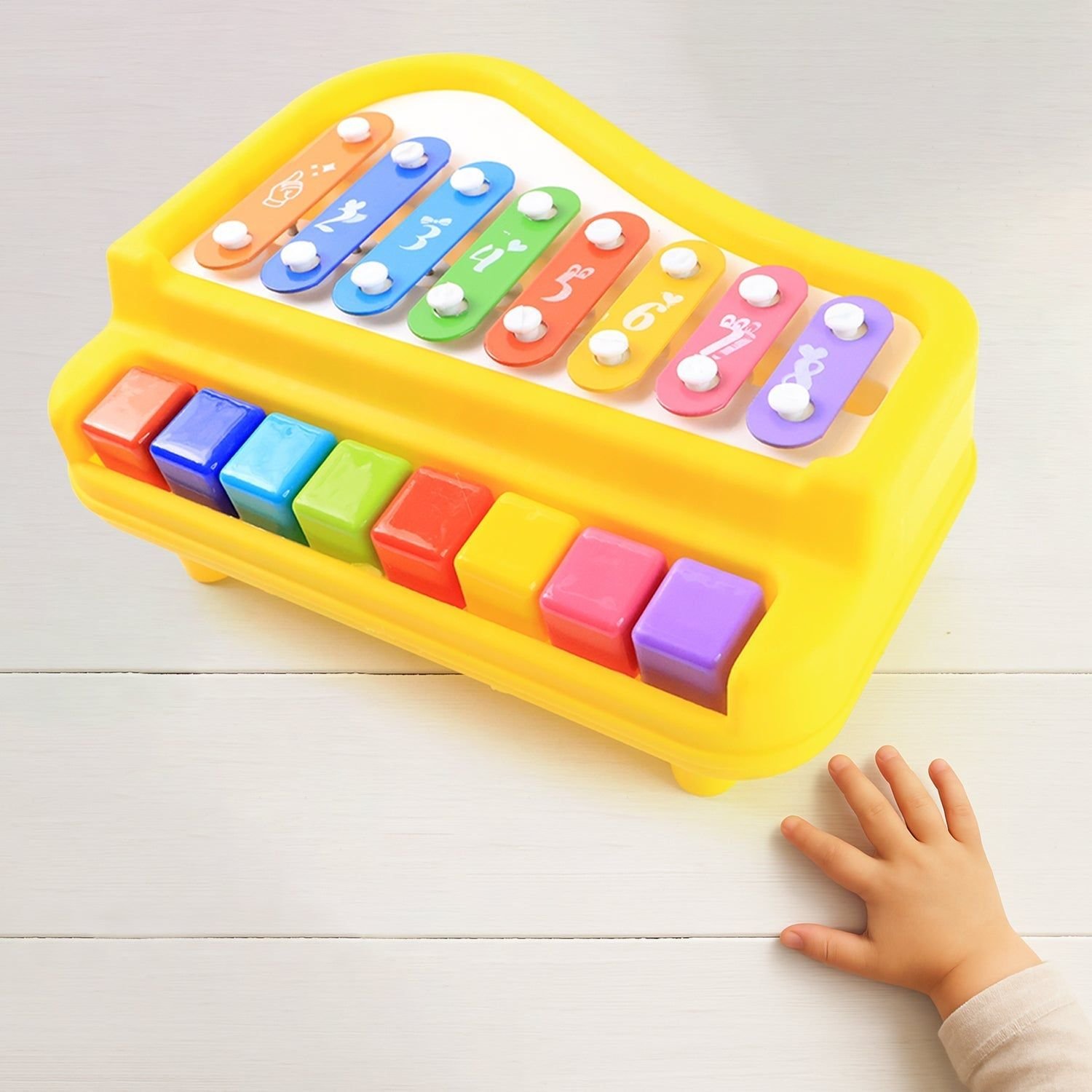 Multi-Function Baby Musical Toy Piano with Xylophone (1 Pc) - Image 2