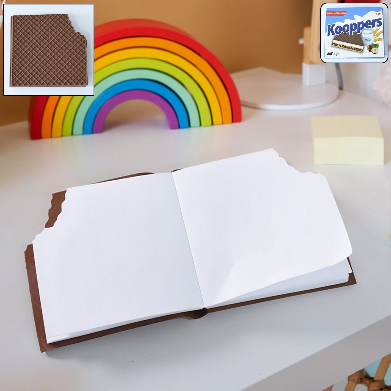 Chocolate Diary Notebooks Original Chocolate Smell Writing Practice Book Early Learning Copybook Premium Chocolate Book ( 1Pc Book )