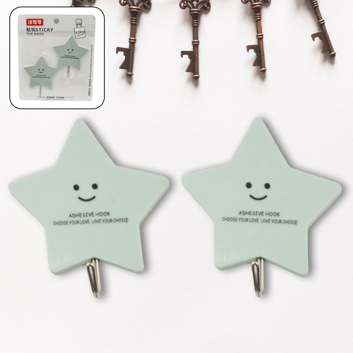 Multipurpose Strong Self-Adhesive Hooks – Heavy Plastic Wall Hooks for Home, Kitchen & Office Use - Image 4