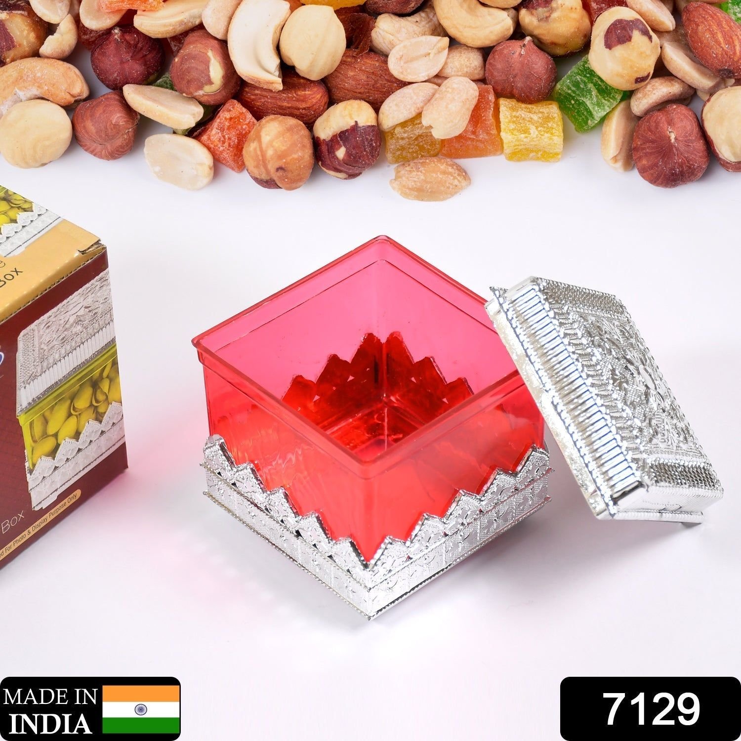 Ruby Dry fruit Storage Container - Attractive Design Box for Home & Kitchen - Image 2