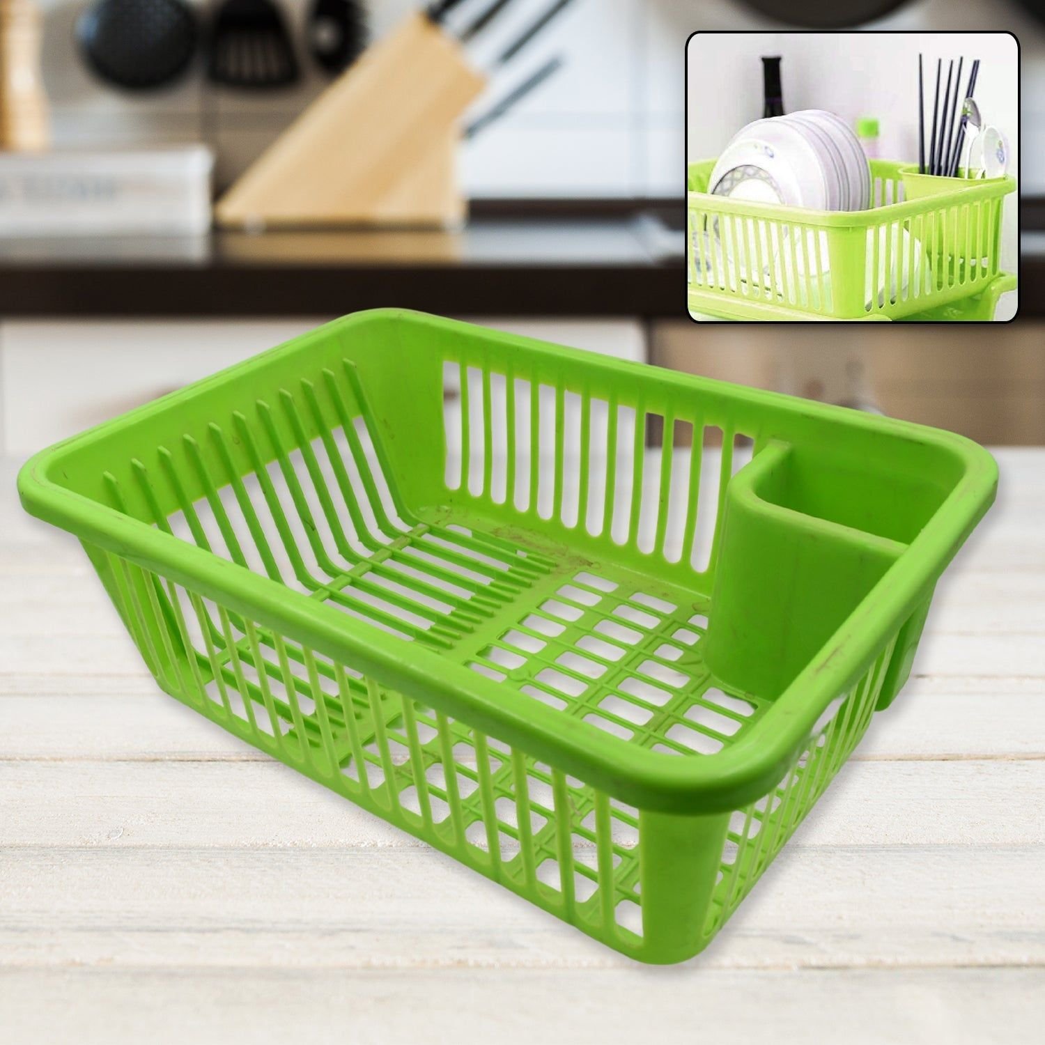 Multipurpose Plastic Kitchen Basket, Dish, Vegetables and Fruits Washing, Laundry cloath Multipupose Organizer Basket (43x30 Cm) - Image 5