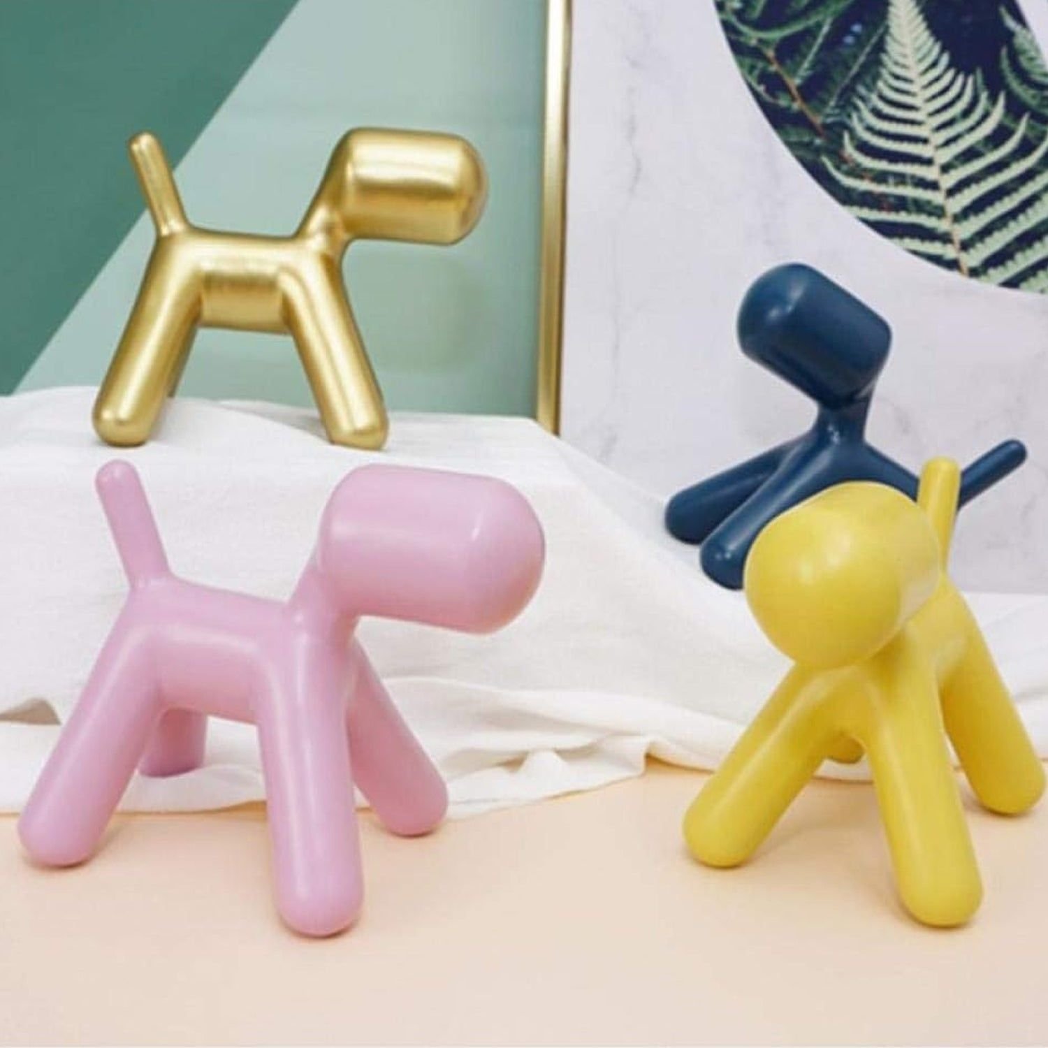 Plastic Cute Animal Puppy Chair,Creative Dog Low Footstool,Cartoon Foot Rest Stool for Bedroom Living Room Entrance Gift (1 Pc) - Image 5