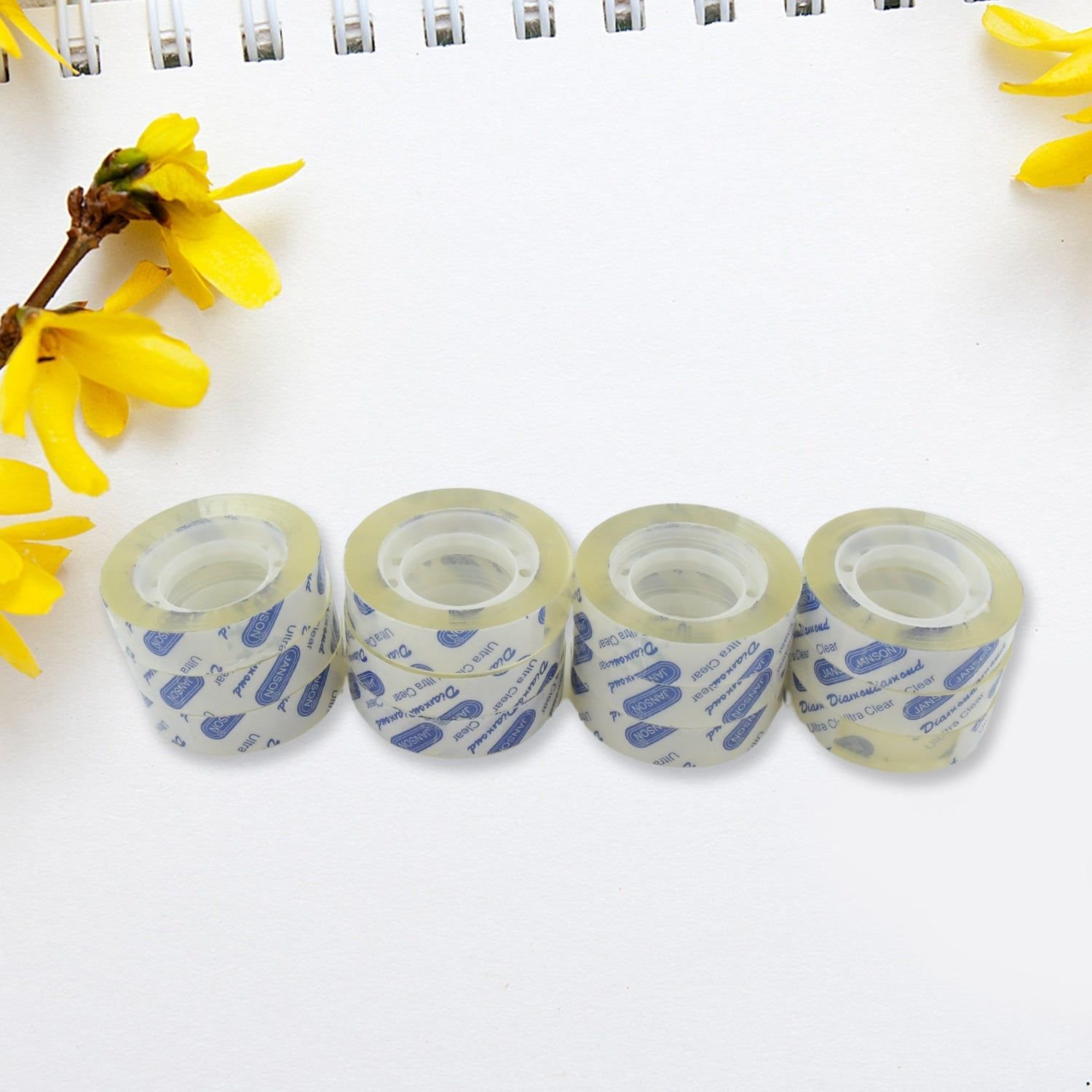 Transparent Tape Refills, Clear Tape, Cello Tape, All-Purpose Transparent Glossy Tape for Office, Home, School -1.2cm X 30 Meter Per Roll (12 Pc Set) - Image 5