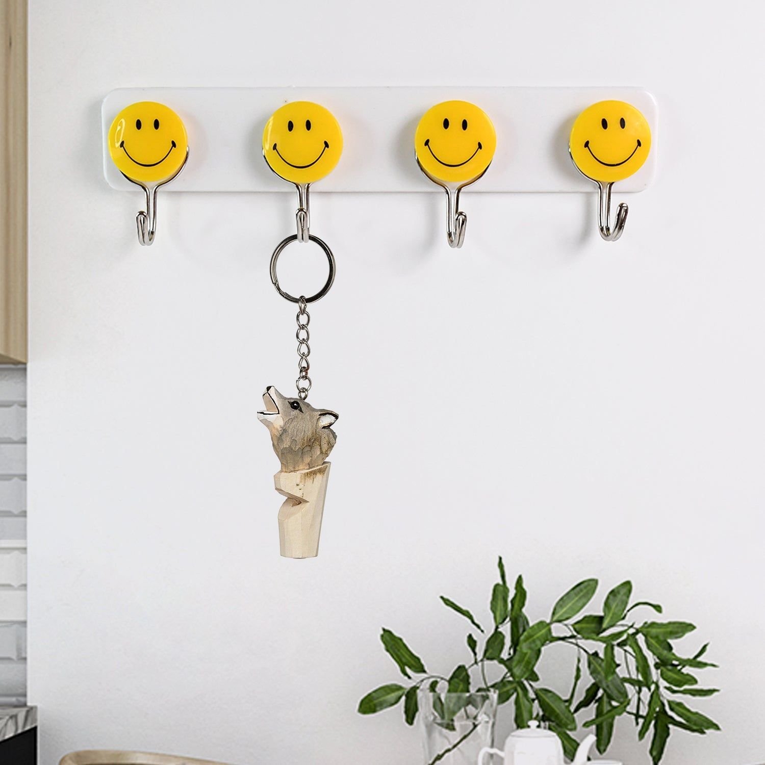 Multipurpose Self-Adhesive 4 hooks for wall Hook (1 Pc) - Image 5