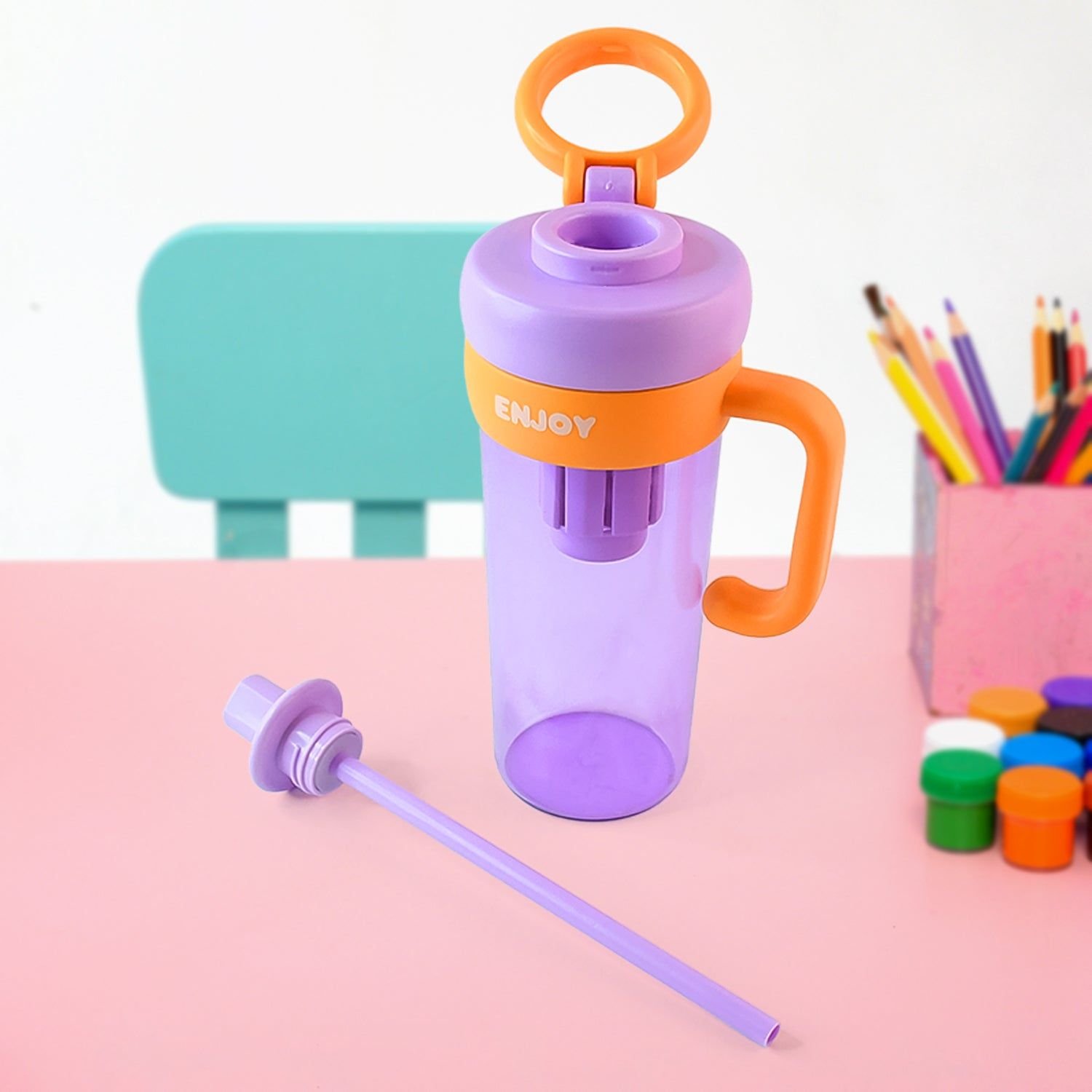 Premium Plastic Water Bottle Approx 600ML (1 Pc) - Image 6
