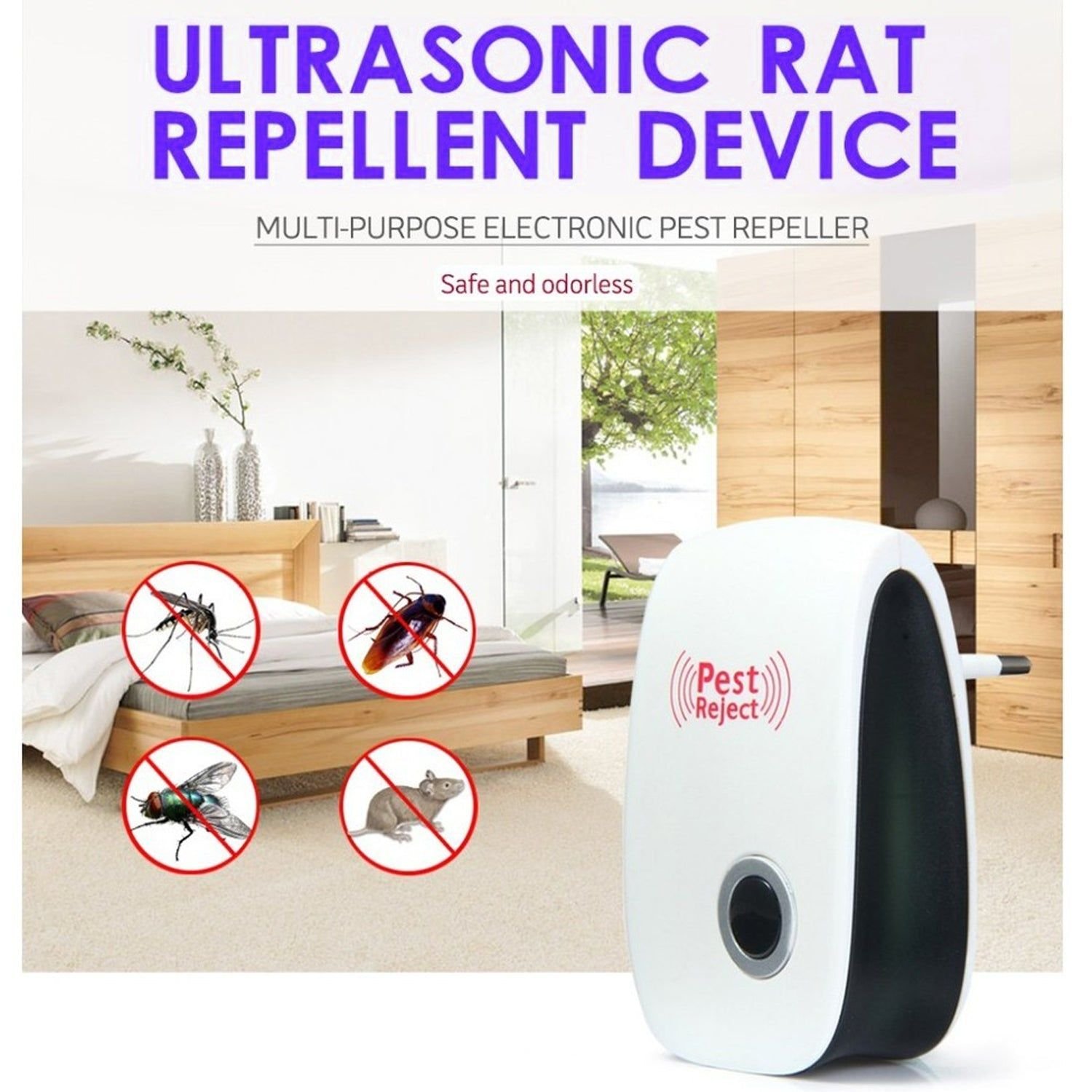 Ultrasonic Pest Repeller to Repel Rats, Cockroach, Mosquito, Home Pest & Rodent - Image 7