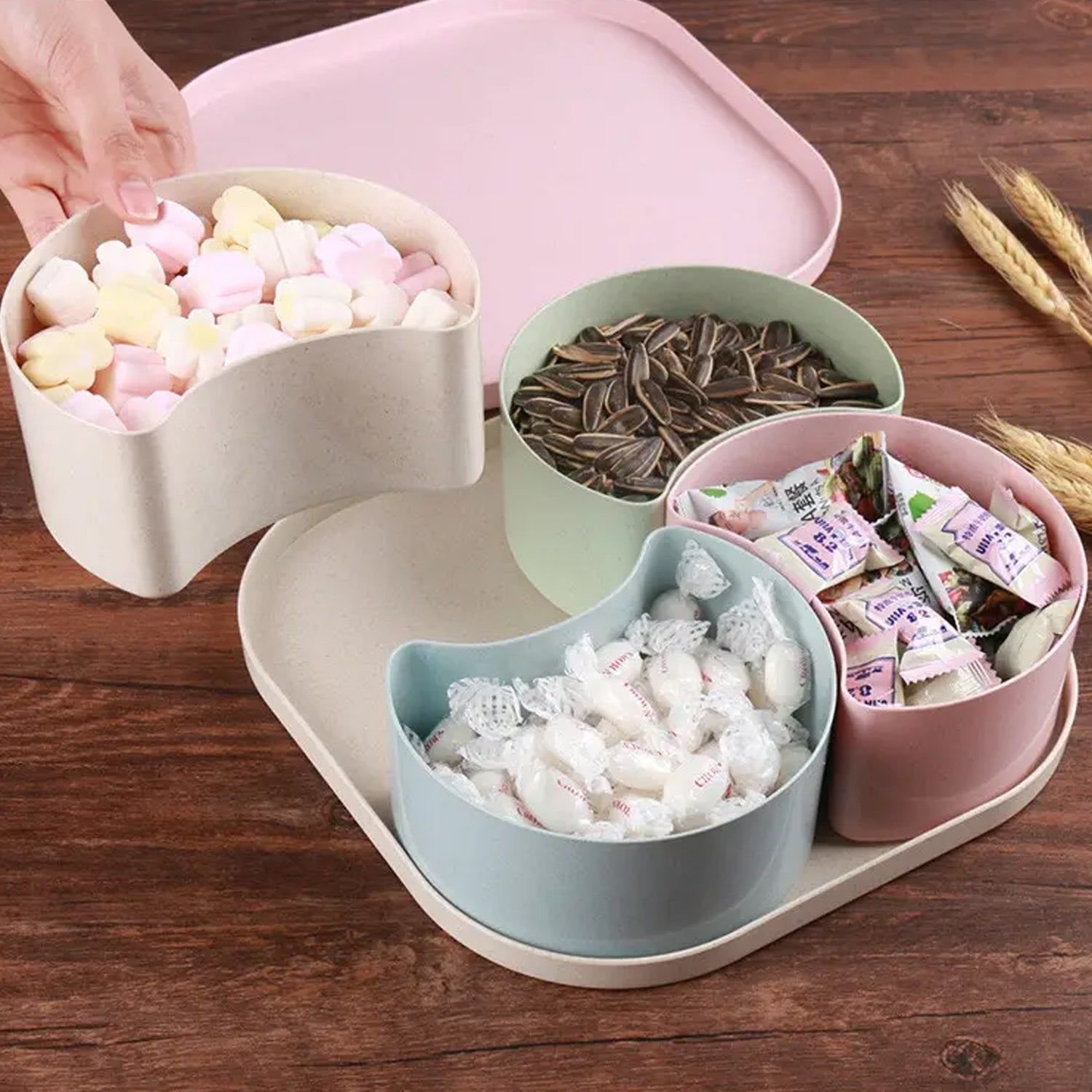 Large Compartment Box | Creative Divided Food Fruit Plate - Image 8