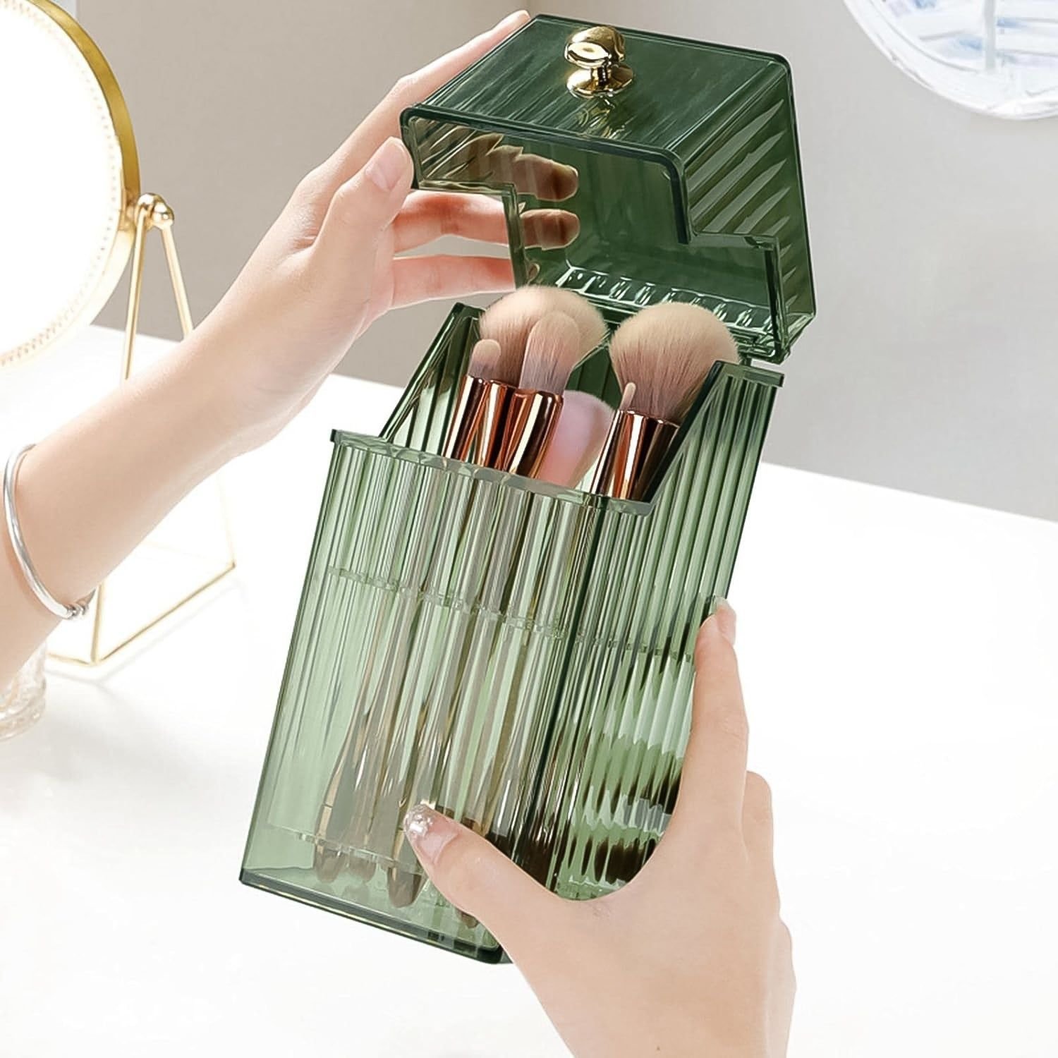 Square Plastic Storage Box with Flip Lid (1 Pc) - Image 4