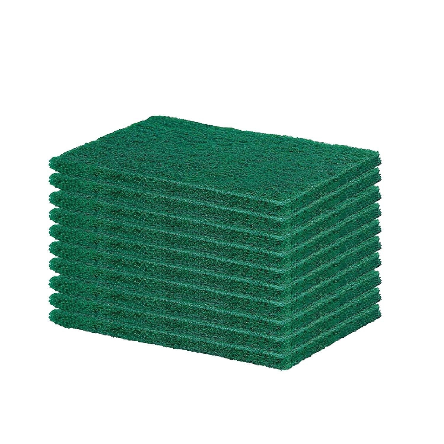 Scrub Sponge Cleaning Pads Aqua Green 10PCS - Image 5