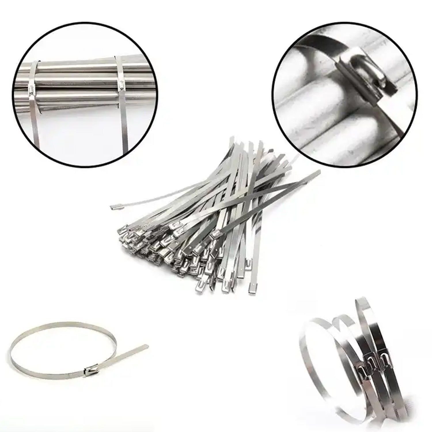 Stainless Steel Cable TIE (4.6x100MM / 10 pcs Set) - Image 6