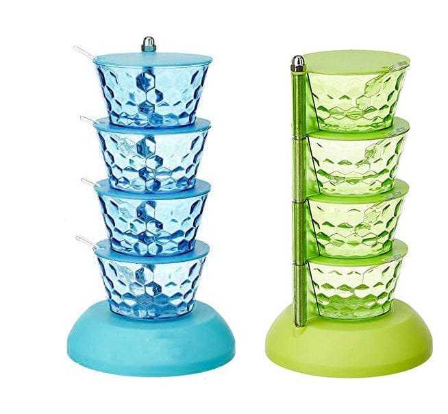 4 in 1 Multipurpose 360 Degree Rotating Pickle Rack Container for Kitchen - Image 2