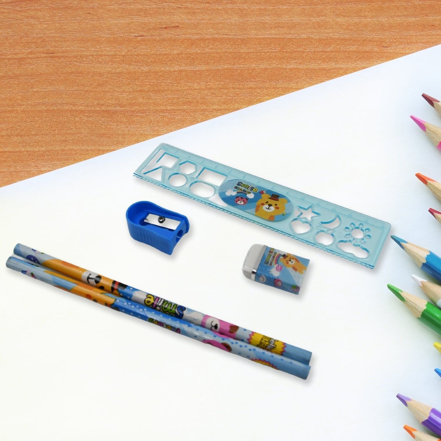 Stationery Kit for Kids - Stationery Set (6 Pcs Set / Mix Design) - Image 4