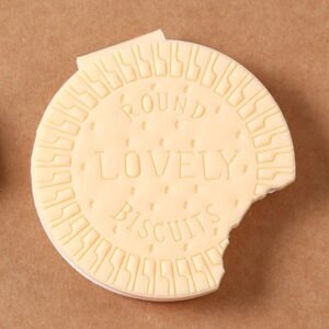 Round Biscuit-Scented Notebook – Fun Writing Copybook (1 Pc)