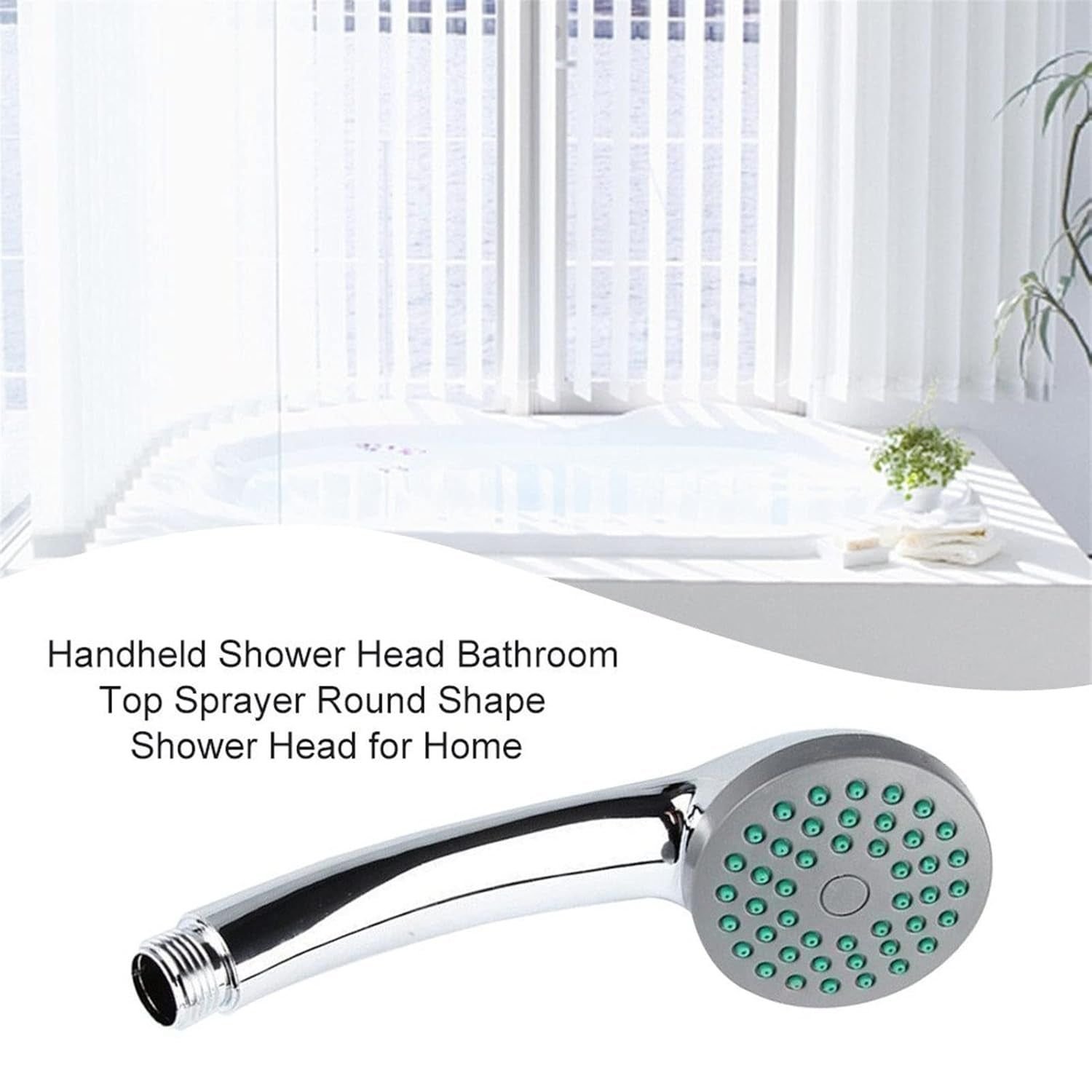 Plastic High Pressure Handheld Shower Head (1 Pc) - Image 7