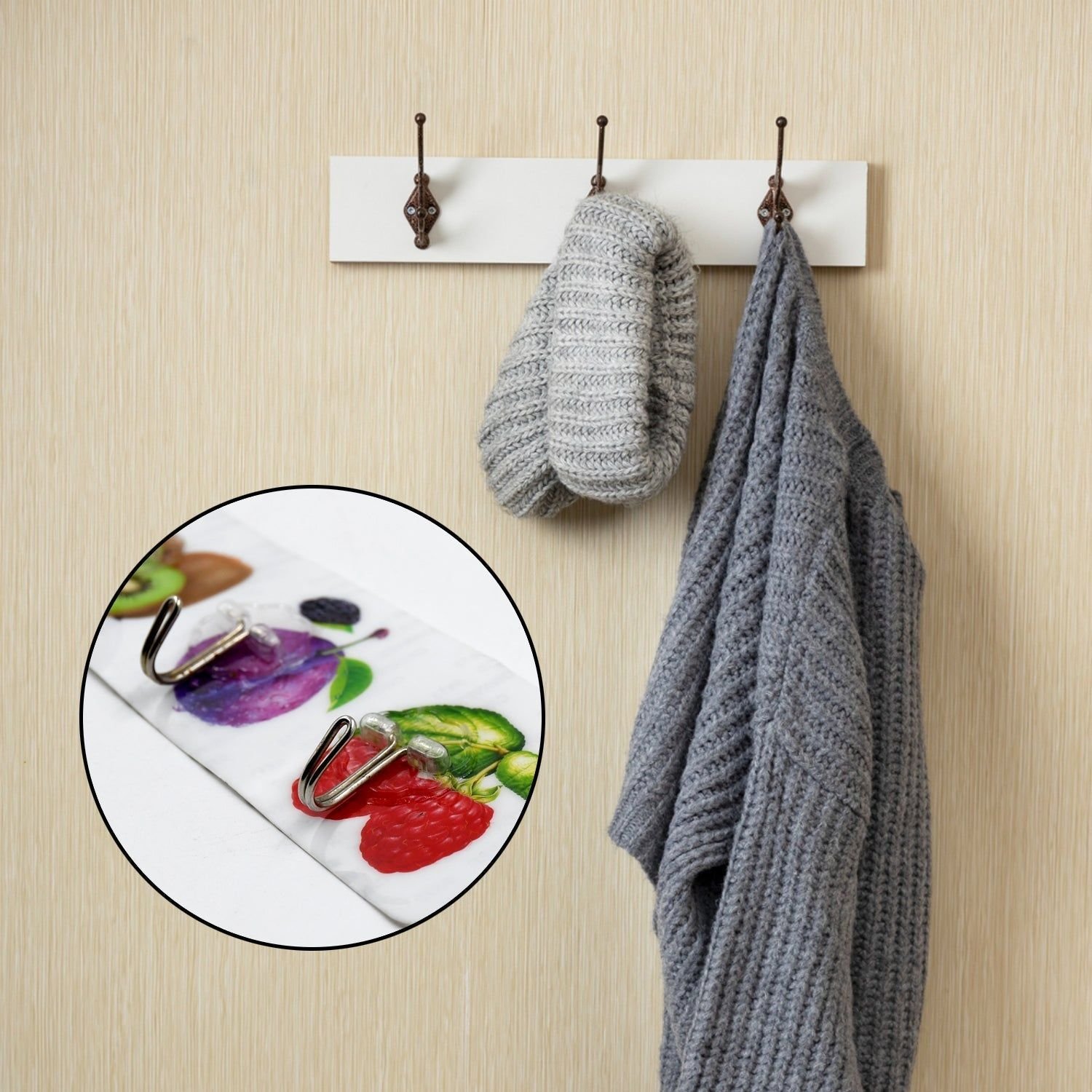 Transparent Adhesive Wall Hook – Premium, Strong & Multiuse ( 6pc ) - Image 3