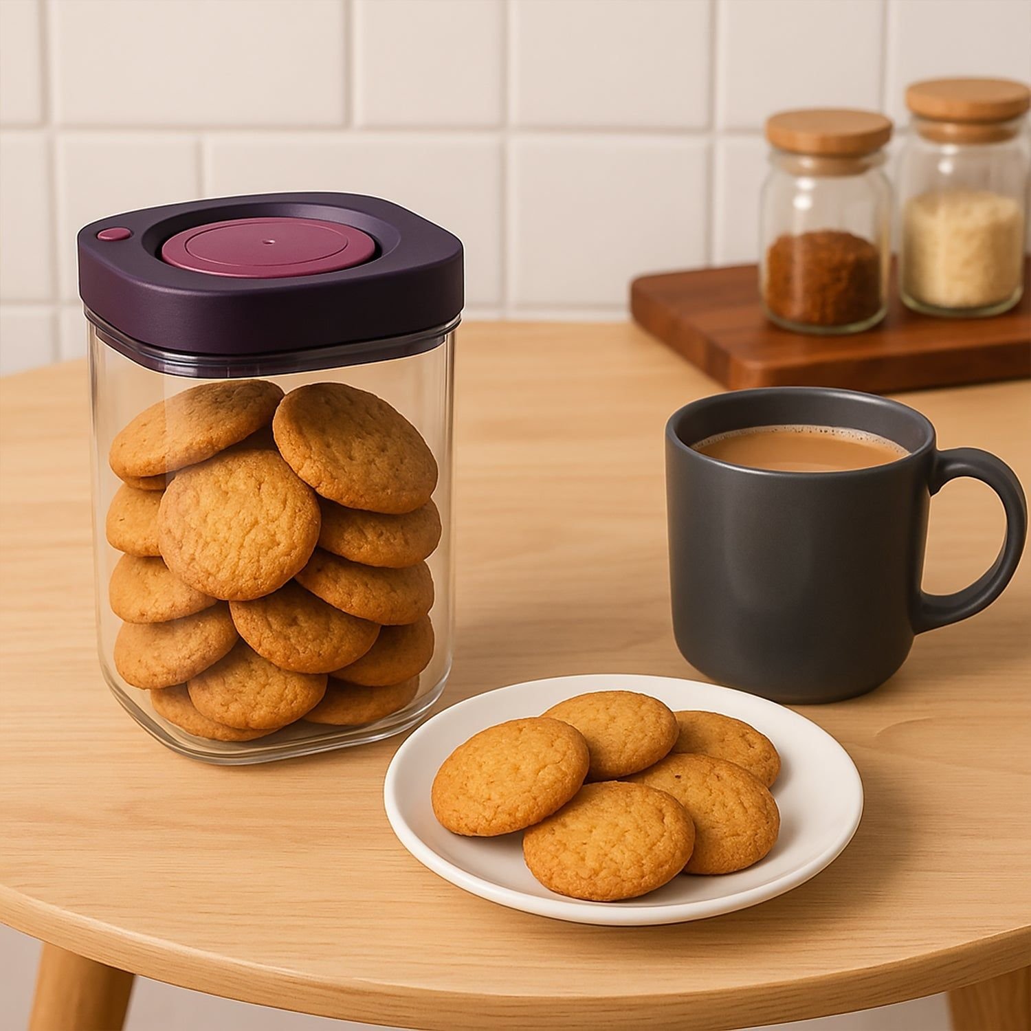 Supermom Airtight Kitchen Storage Containers (2 Pc Set / 1200ml) - Image 3