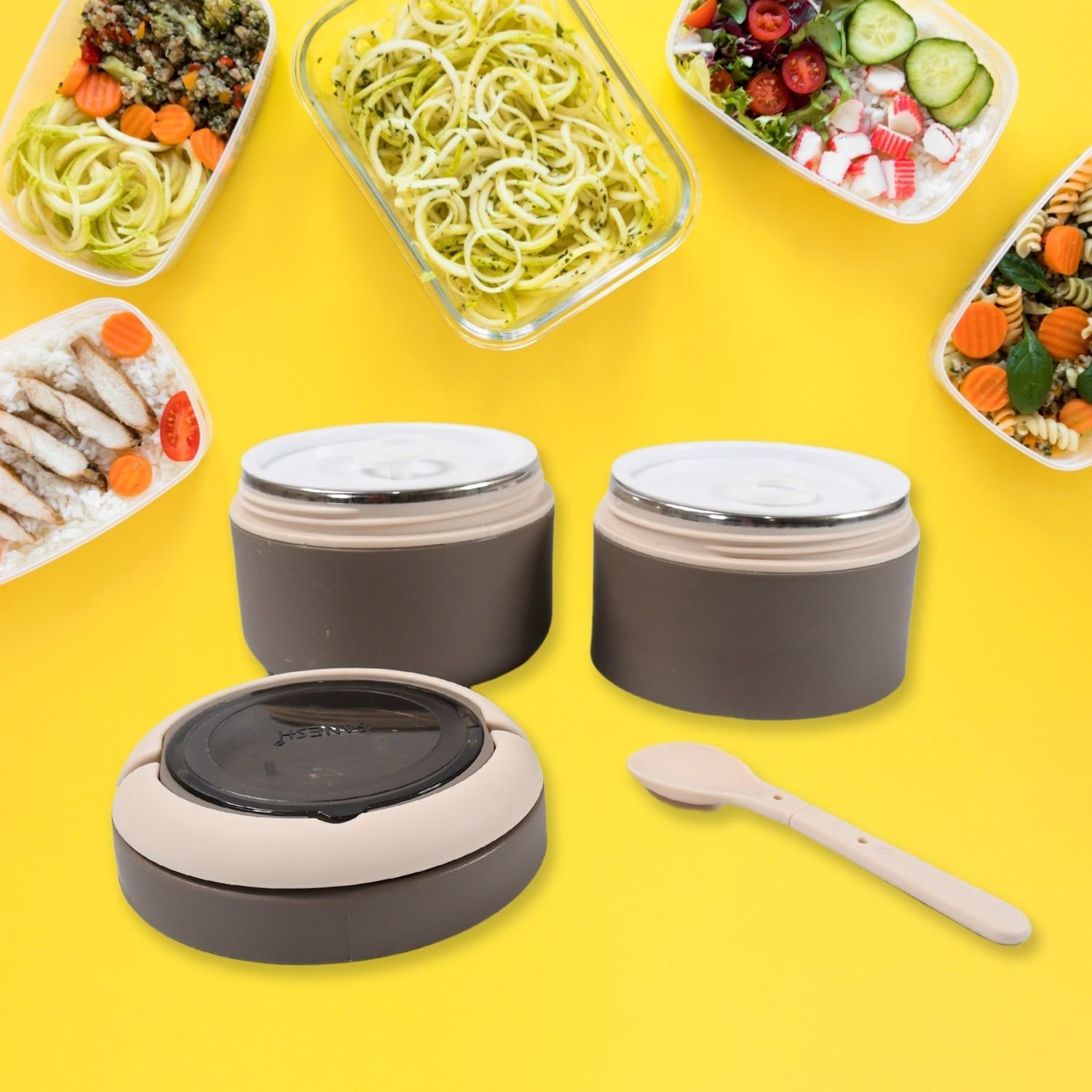Ganesh Smart Stack 2-Layer Stainless Steel Leak-Proof Lunch Box for Office, School, Picnic - Image 6