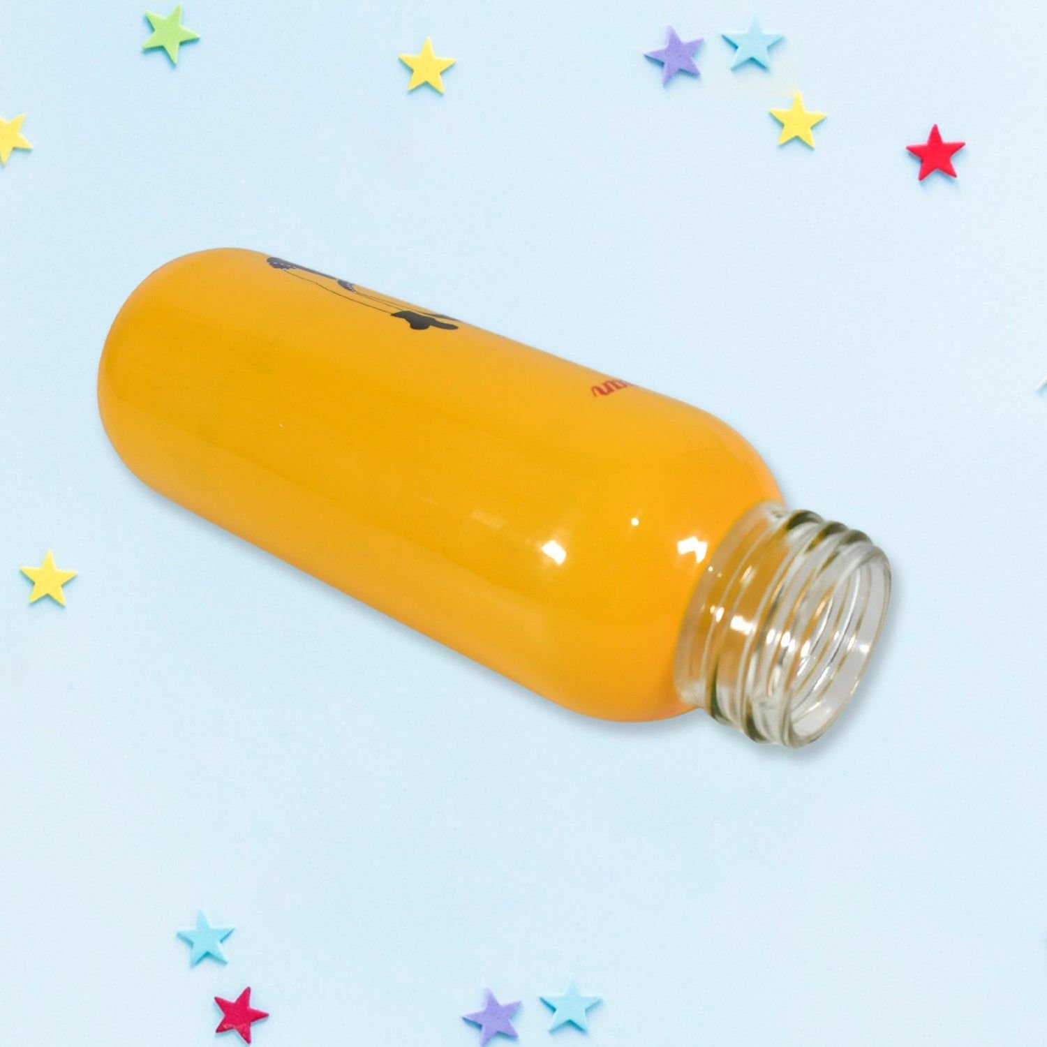 PORTABLE GLASS WATER BOTTLE, CREATIVE GLASS BOTTLE WITH GLASS WATER ( Mix Design) - Image 6
