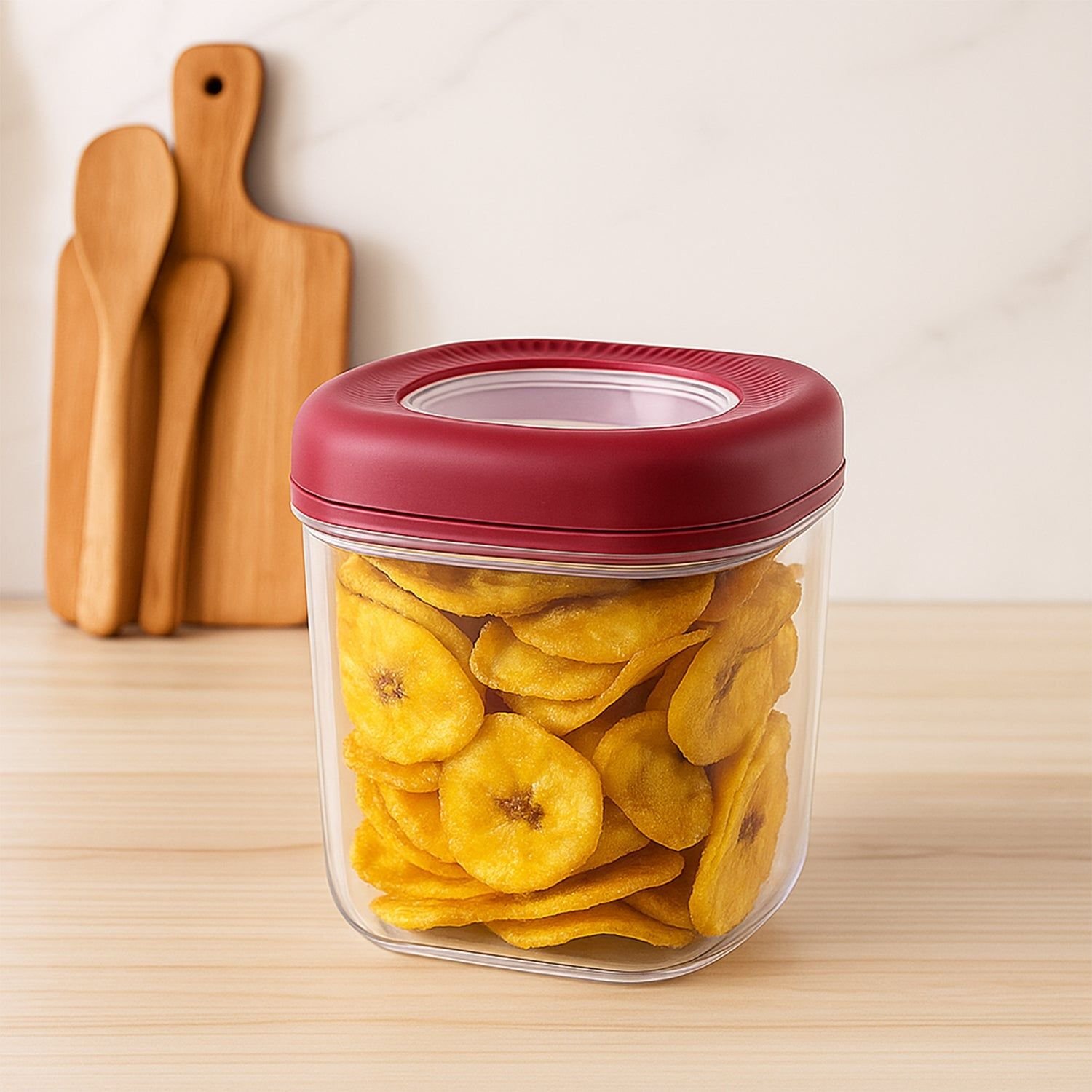 Supermom Transparent Twist Lock Kitchen Storage Container Set (Approx 800ML & 2Pc) - Image 3