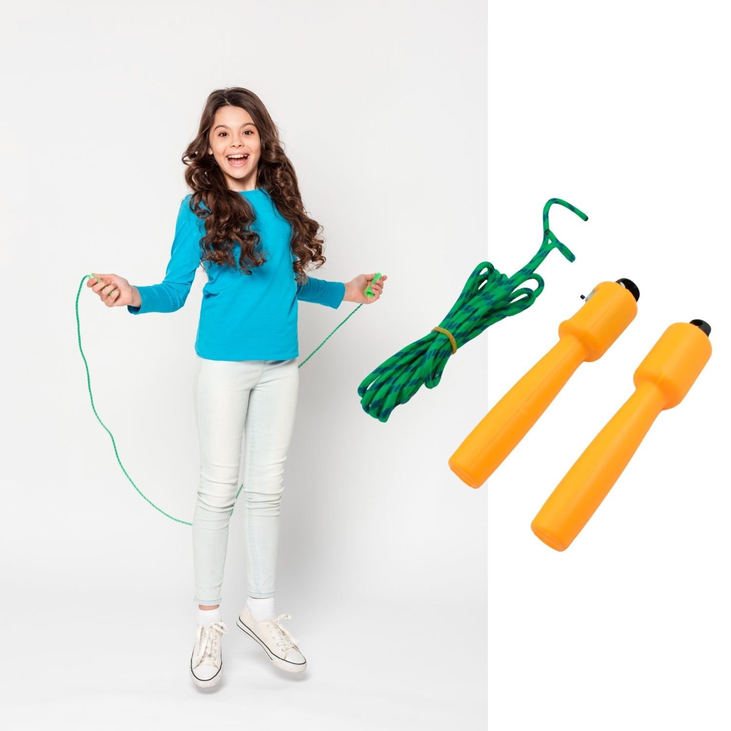 Jump Rope Electronic Counting Skipping Rope Adjustable Jumping Rope for Men, Women and Children,Fitness Jump Rope for Aerobic Exercise Like Speed Training, Endurance Training and Fitness Gym (2.5Mtr) - Image 3