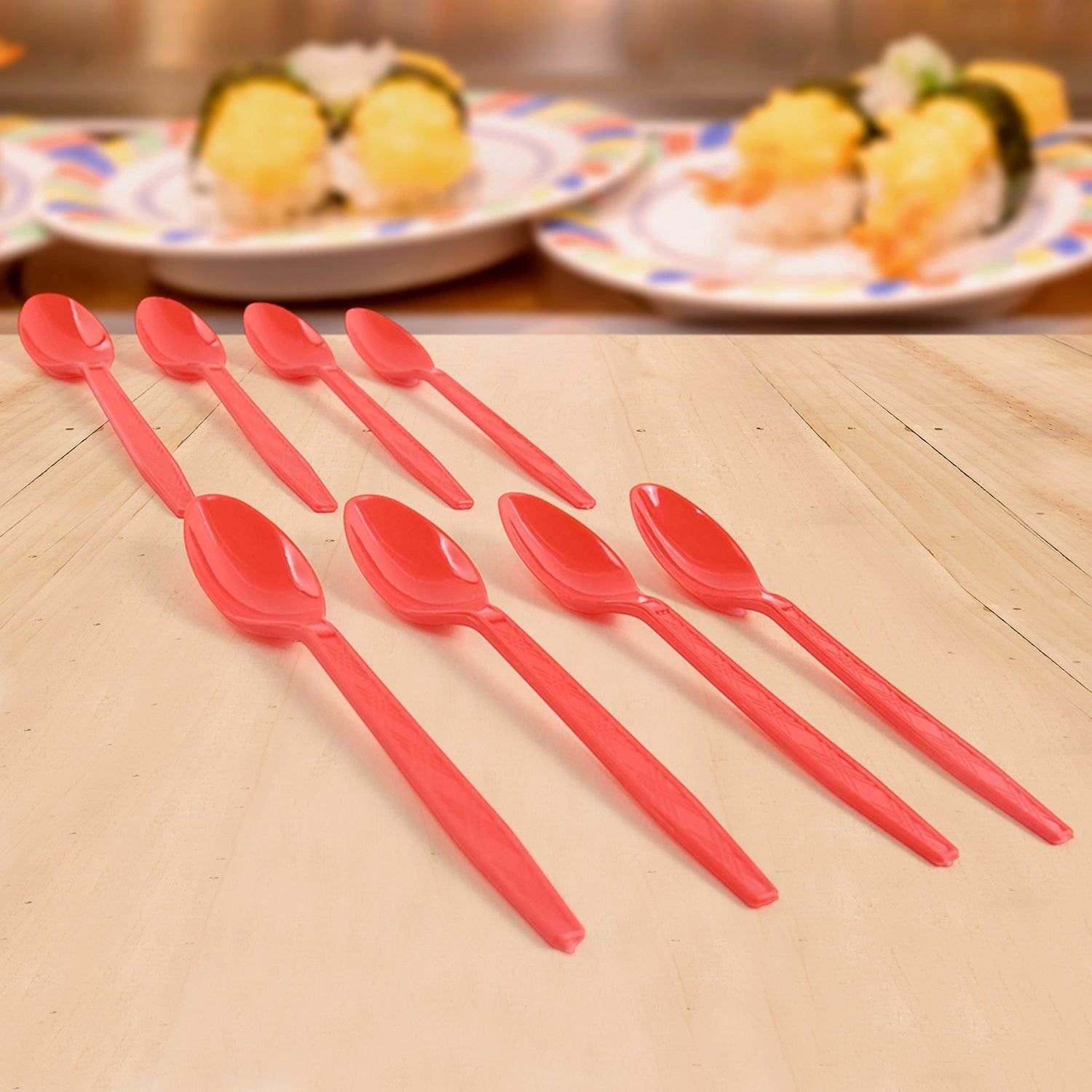 Reusable Home Dining Plastic Spoons (8 Pc) - Image 4