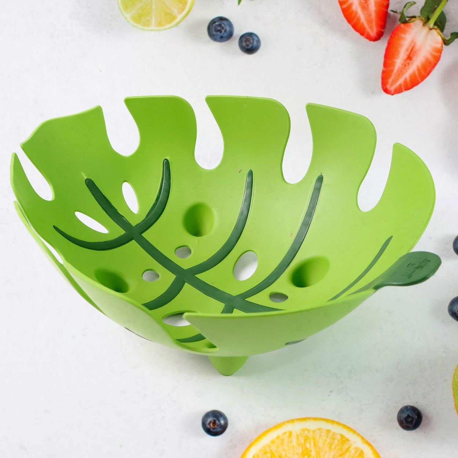 Supermom Leaf-Shaped Plastic Fruit Basket (1 Pc) - Image 6