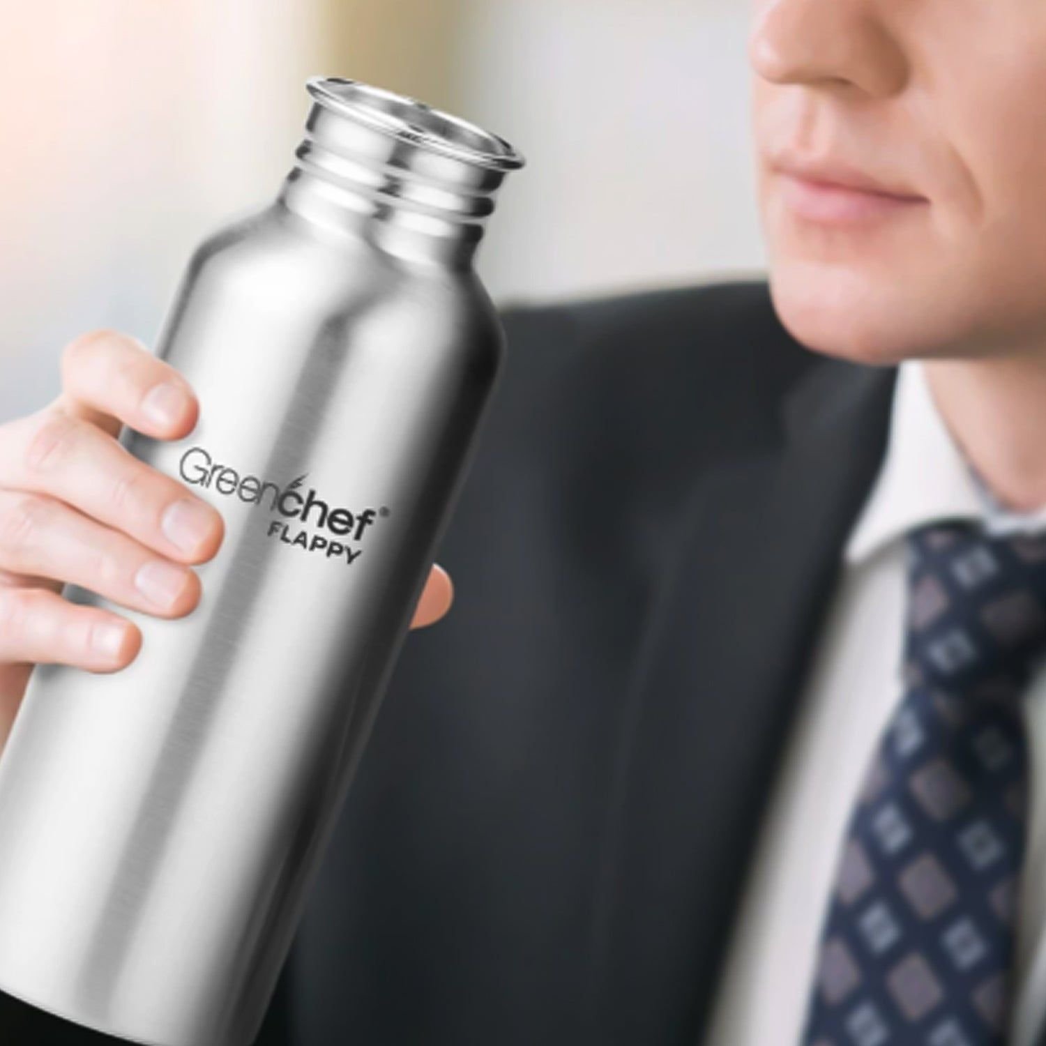 Stainless Steel Water Bottle (750ML / 1 Pc) - Image 7