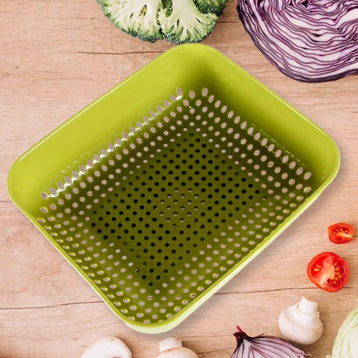 Multipurpose Small Plastic Kitchen Basket, Vegetables and Fruits Washing, Basket (20x17 Cm) - Image 5
