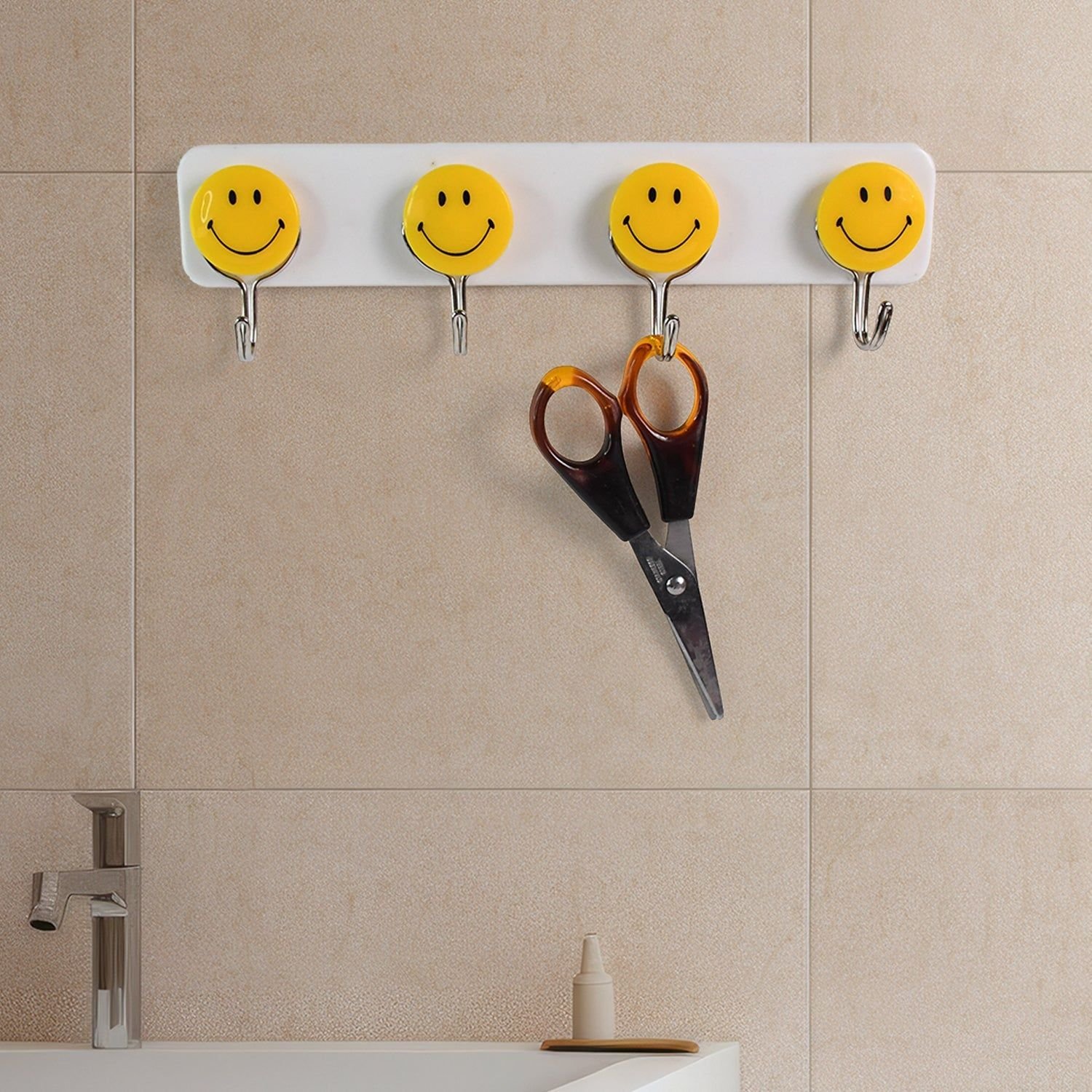 Multipurpose Self-Adhesive 4 hooks for wall Hook (1 Pc) - Image 6