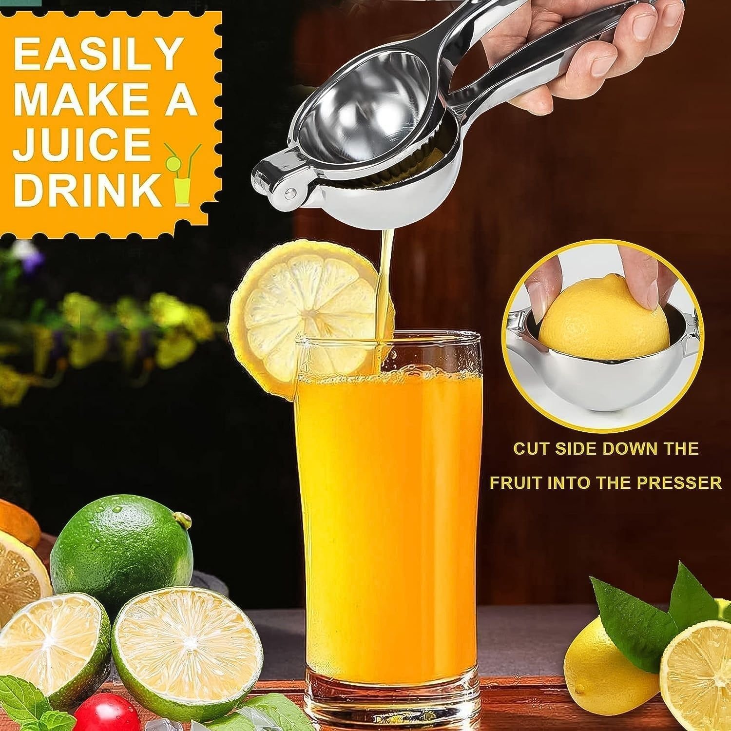 Premium Heavy-Duty Stainless Steel Lemon Squeezer Press 1 Pc - Image 6