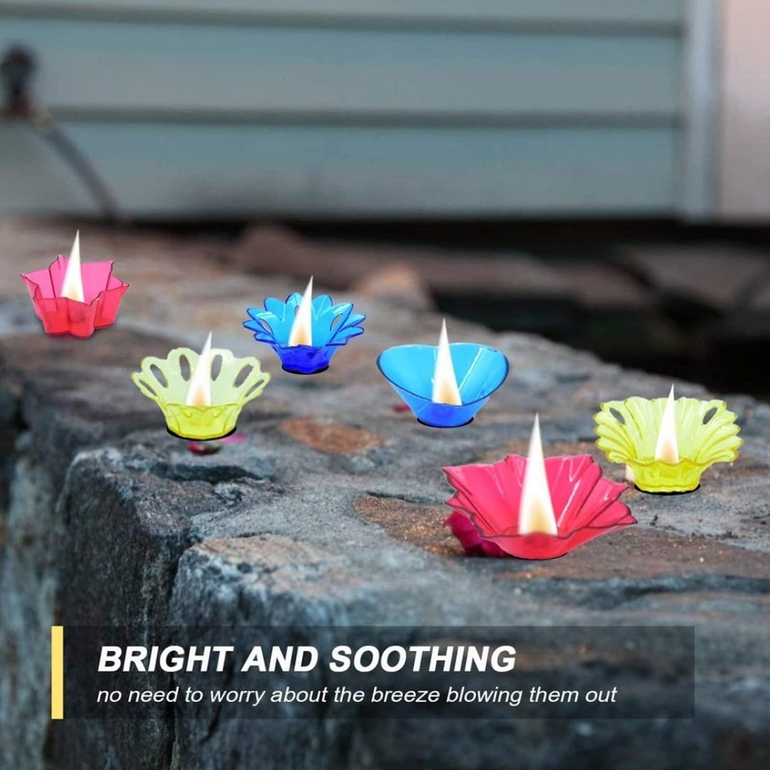 Magical Reflection Diya Set with 6 Attractive Design Cup Set Of 12 Pieces, Diwali - Image 7