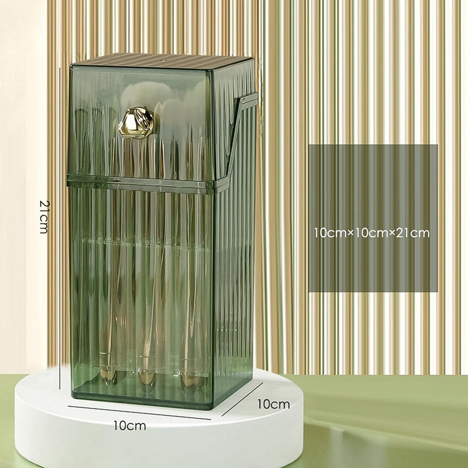 Square Plastic Storage Box with Flip Lid (1 Pc) - Image 3