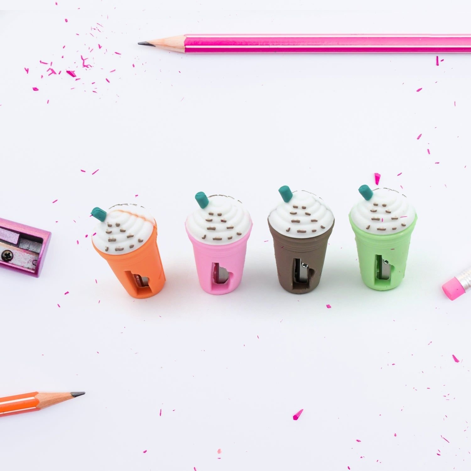 2In1 3D Cute Coffee Or Ice cream Shape sharpner Like Rotary Manual Pencil Sharpener for Kids Ice Cream Style Office School Supplies, Back to School Gi - Image 4